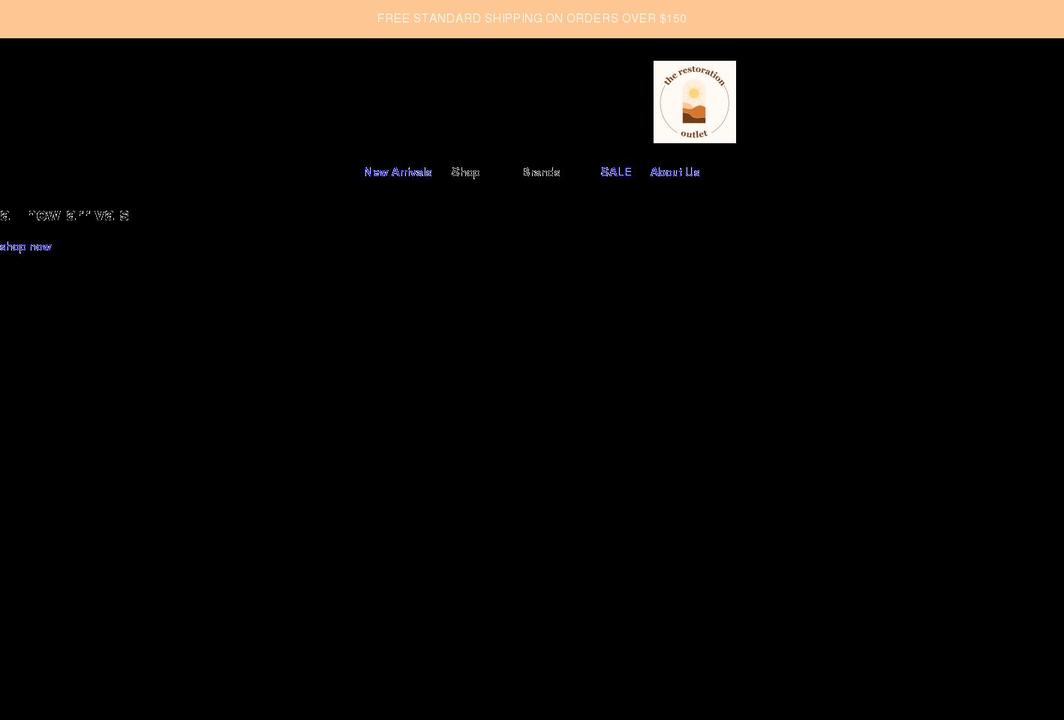 therestorationoutlet.com shopify website screenshot