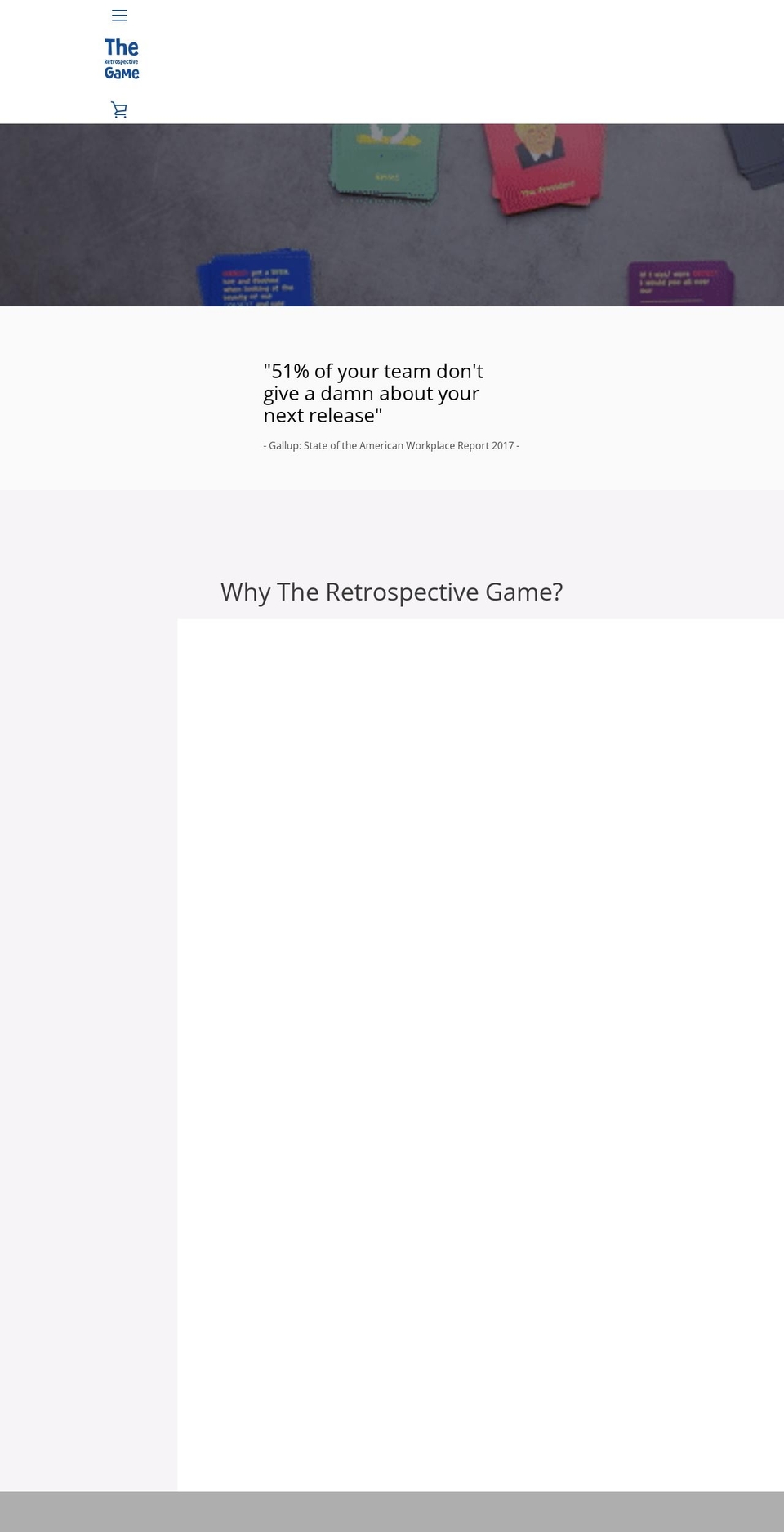 theretrospectivegame.com shopify website screenshot