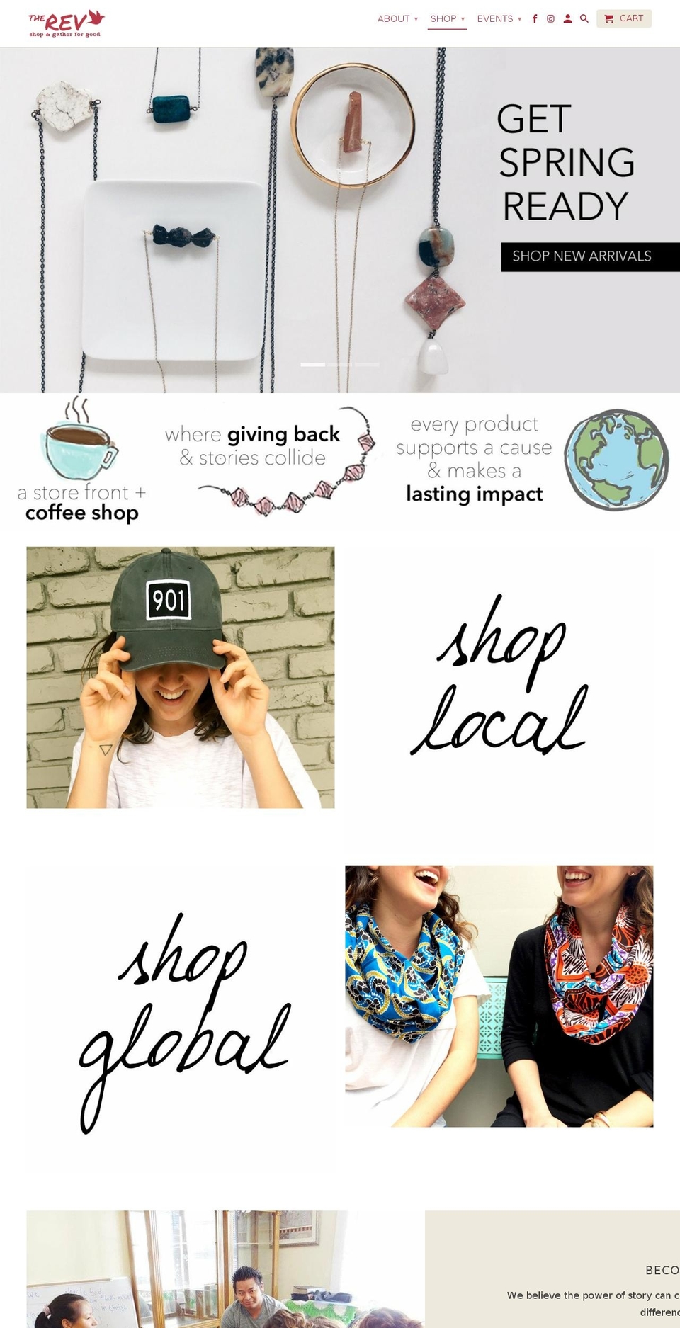 therevmemphis.com shopify website screenshot