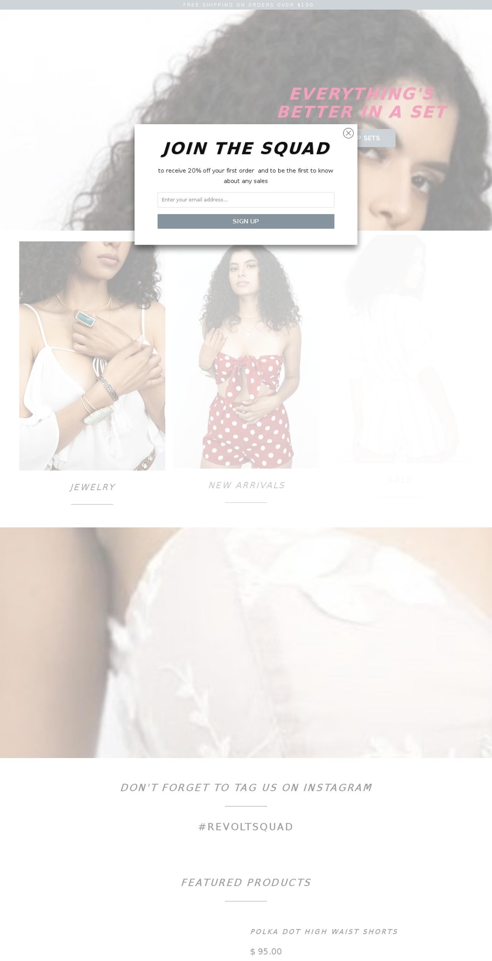 therevoltbrand.com — Shopify storefront screenshot
