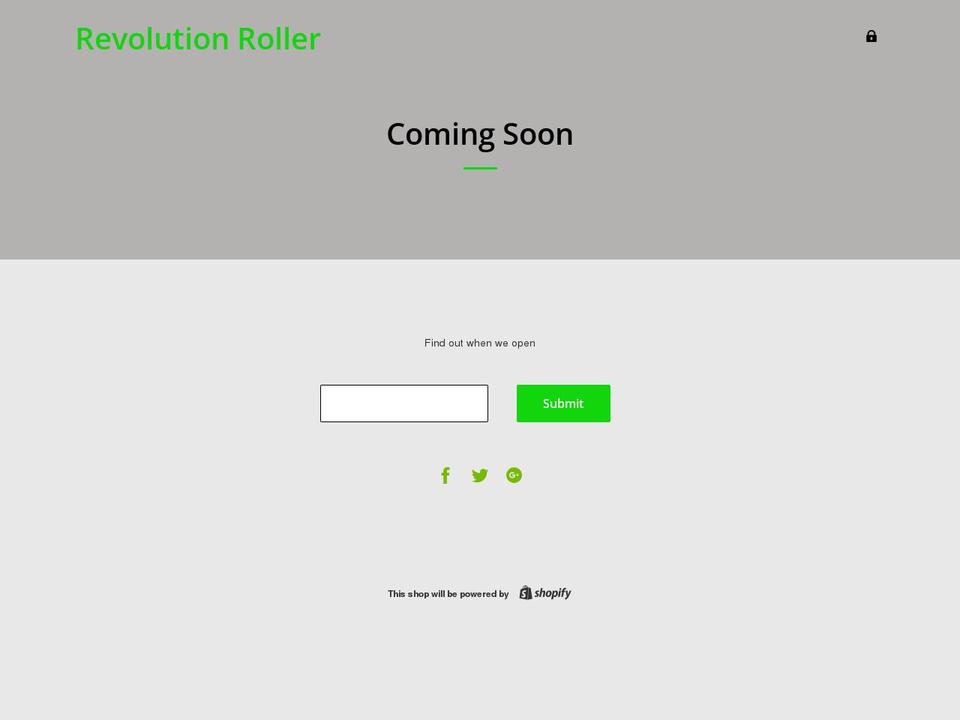 therevolutionroller.com — Shopify storefront screenshot