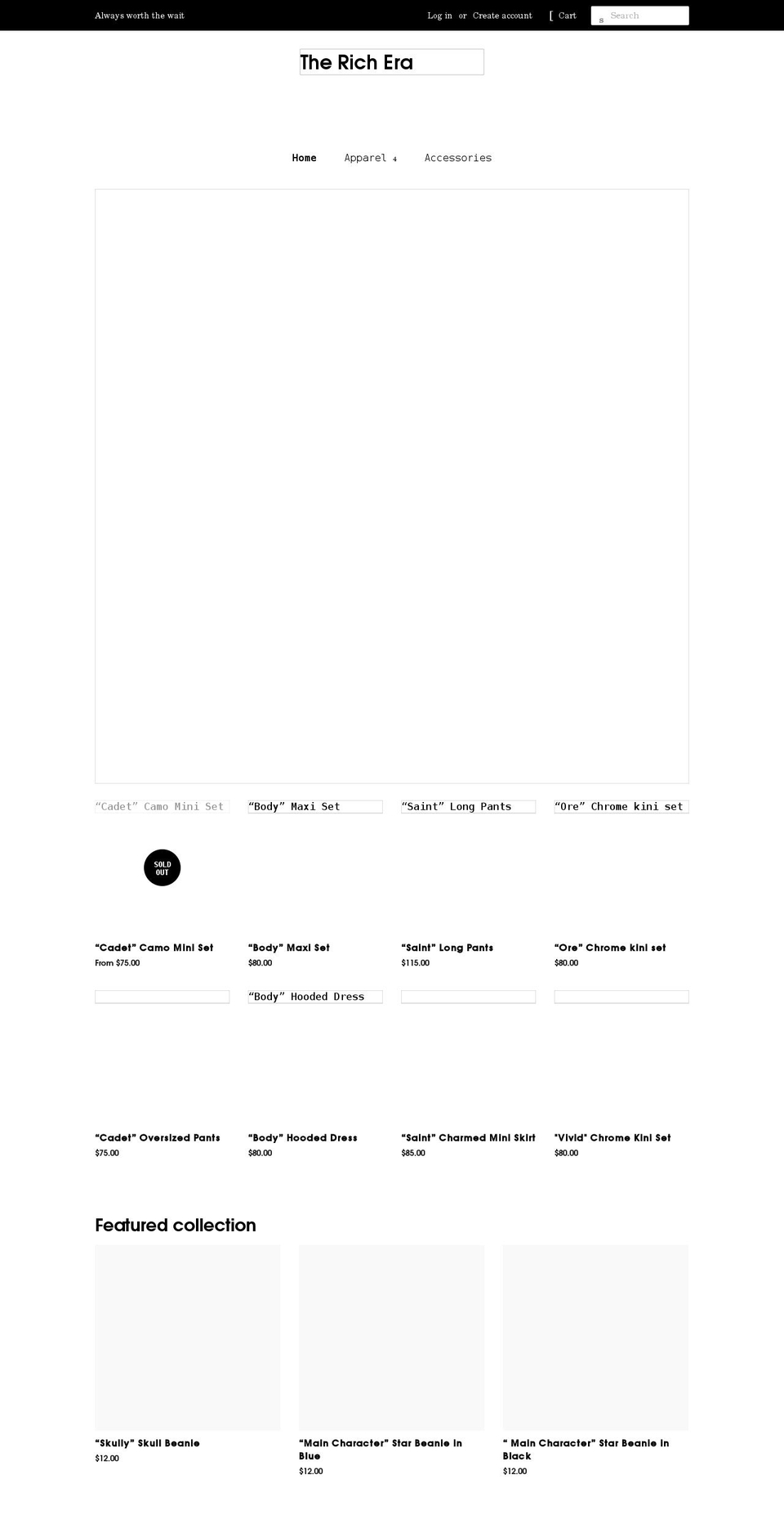 therichera.com shopify website screenshot