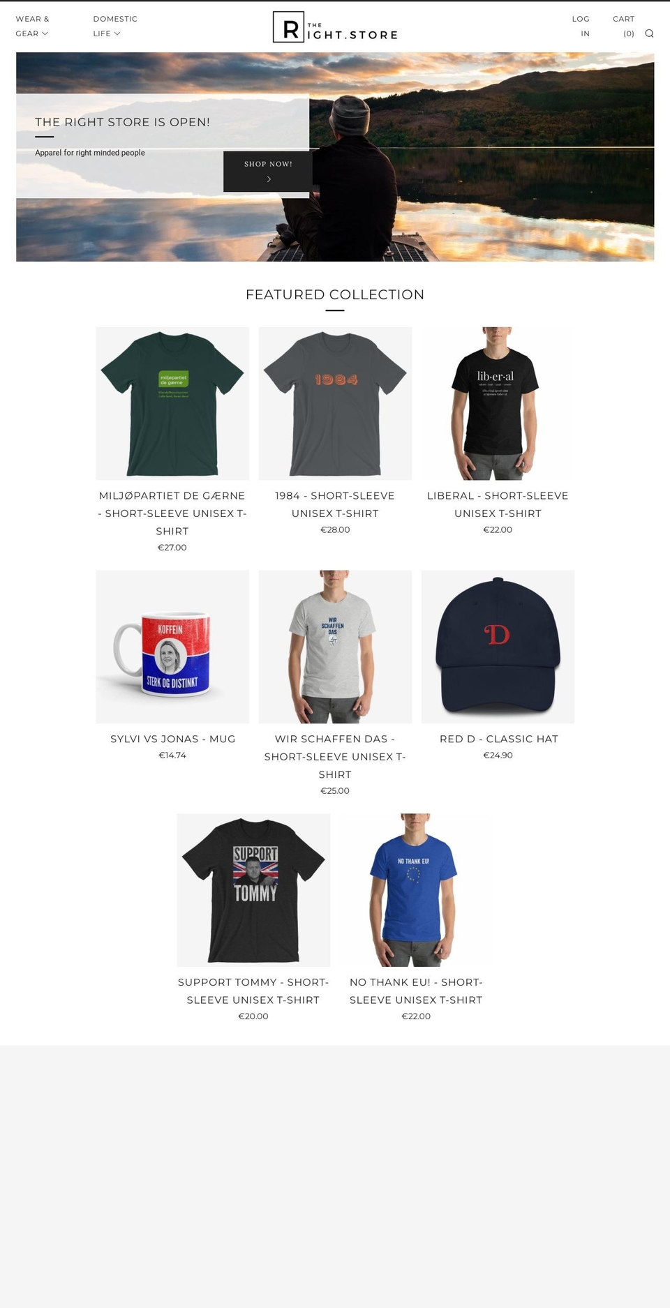 theright.store shopify website screenshot