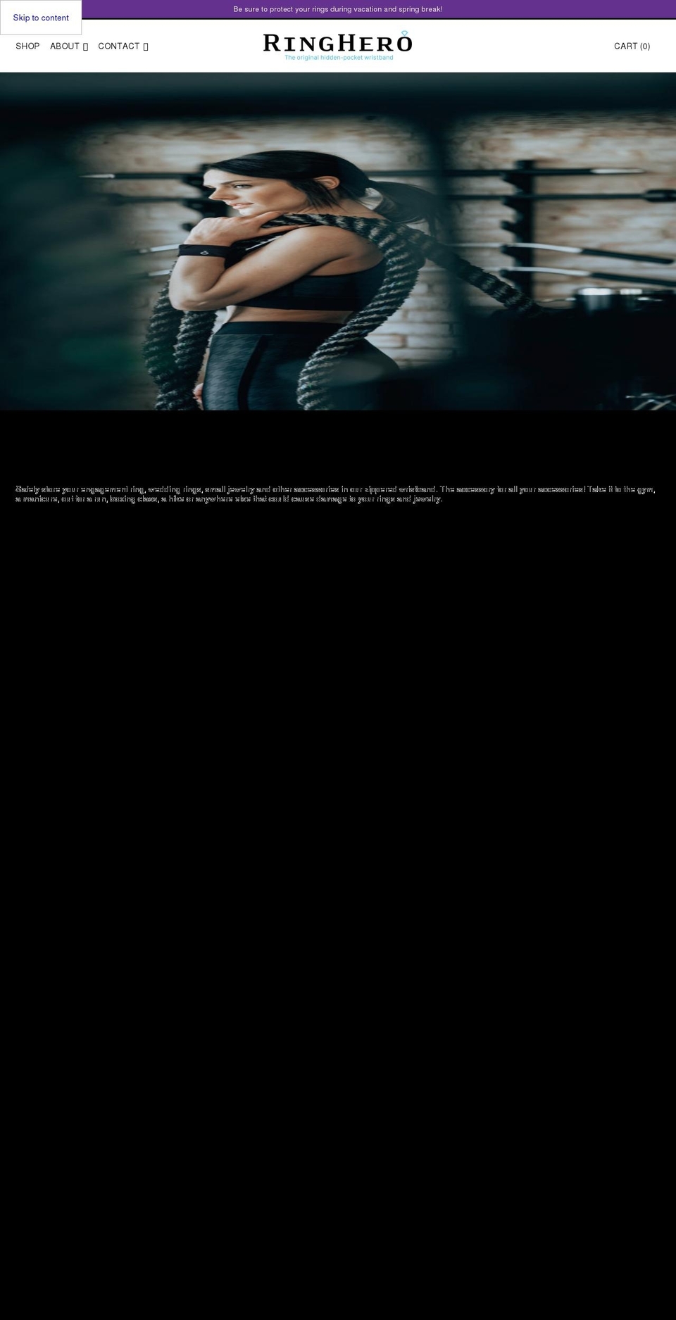 theringhero.com shopify website screenshot