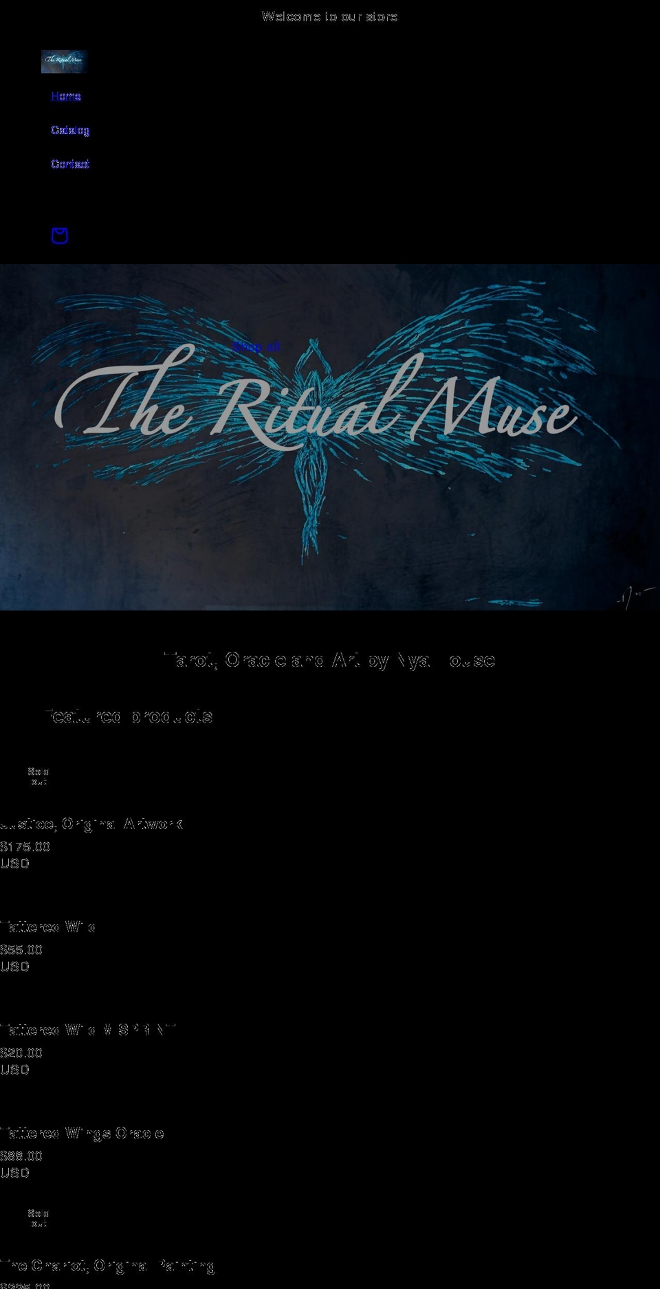 theritualmuse.com shopify website screenshot