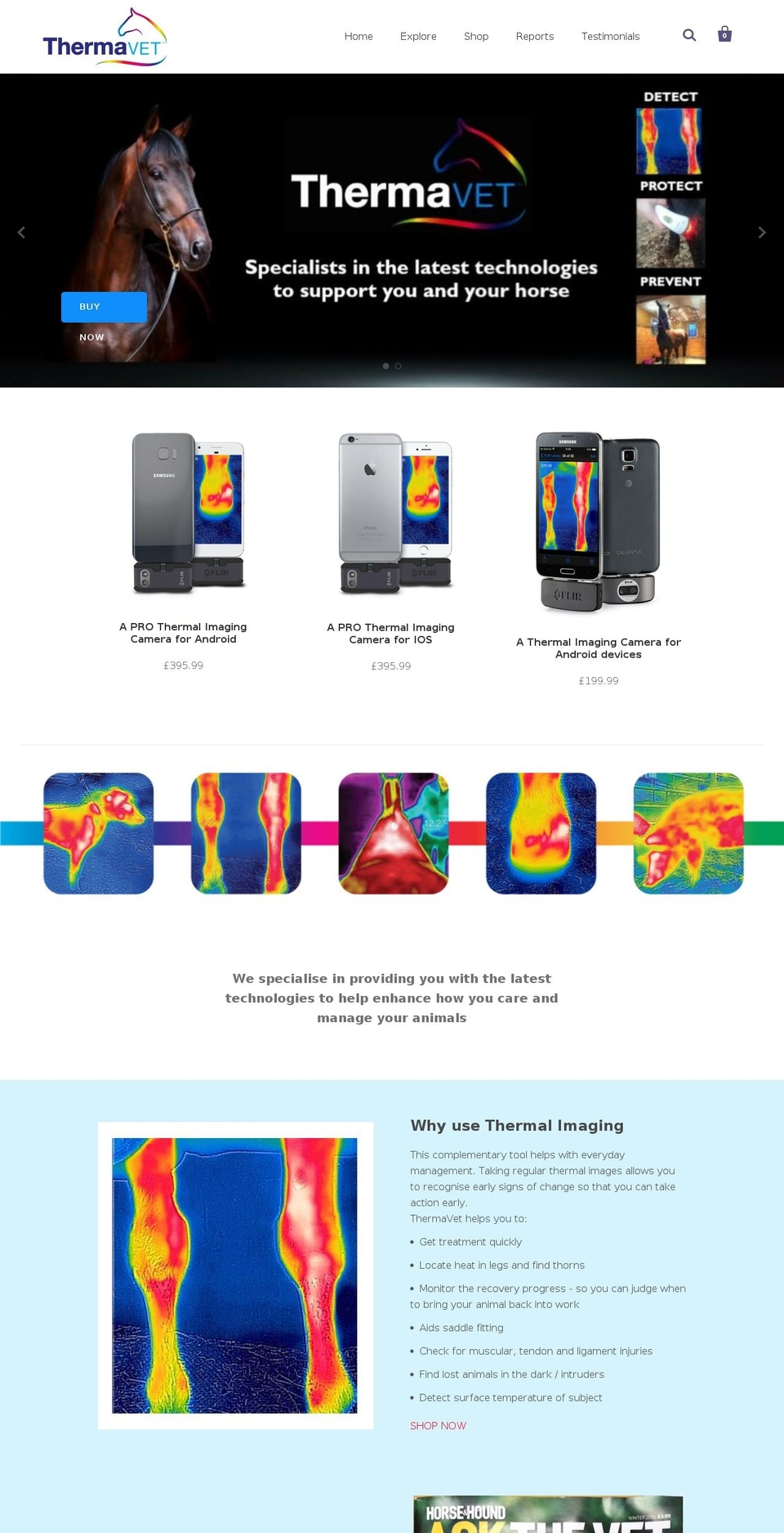 therma-vet.com shopify website screenshot