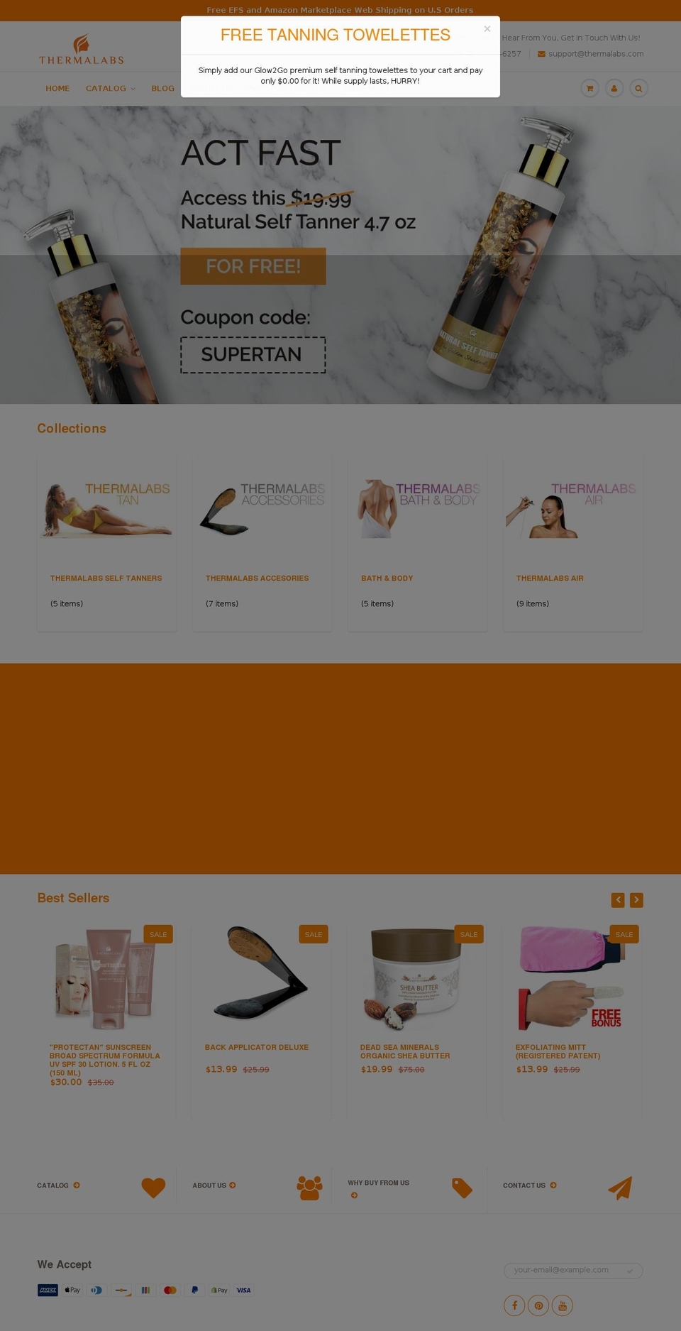 thermalabs.biz shopify website screenshot