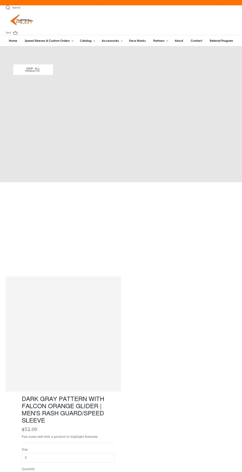 thermalpilot.com shopify website screenshot