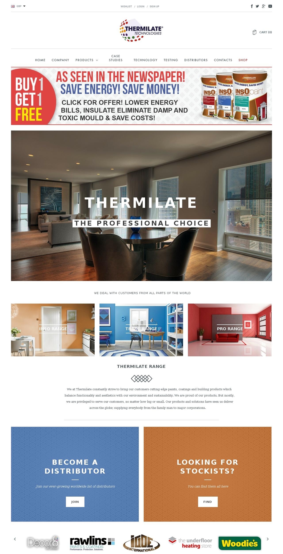 thermilate.com shopify website screenshot