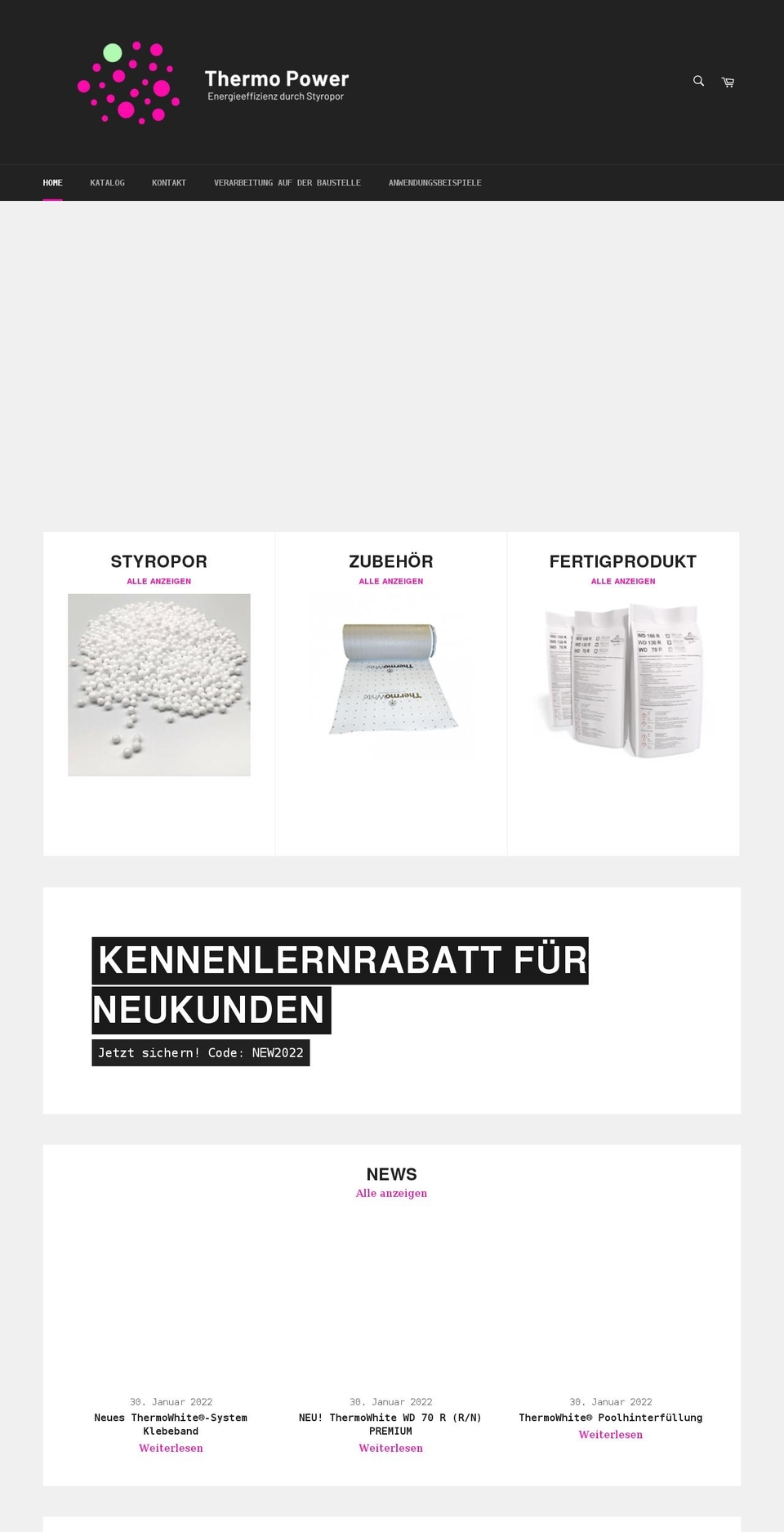 thermo-power.de shopify website screenshot