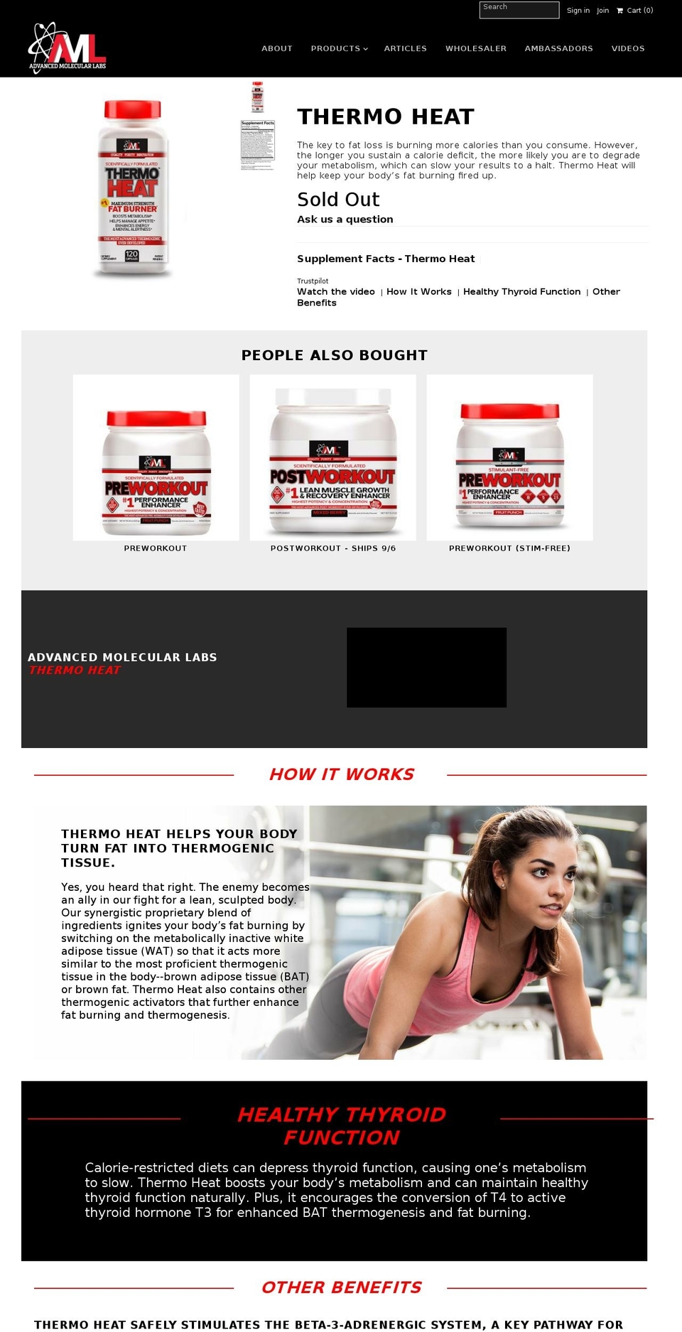 thermoheat.com — Shopify storefront screenshot