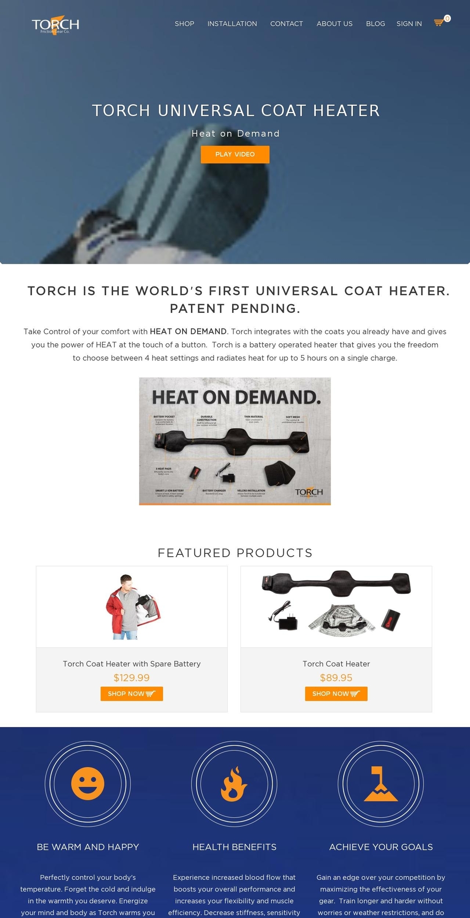 thermorevolt.com shopify website screenshot