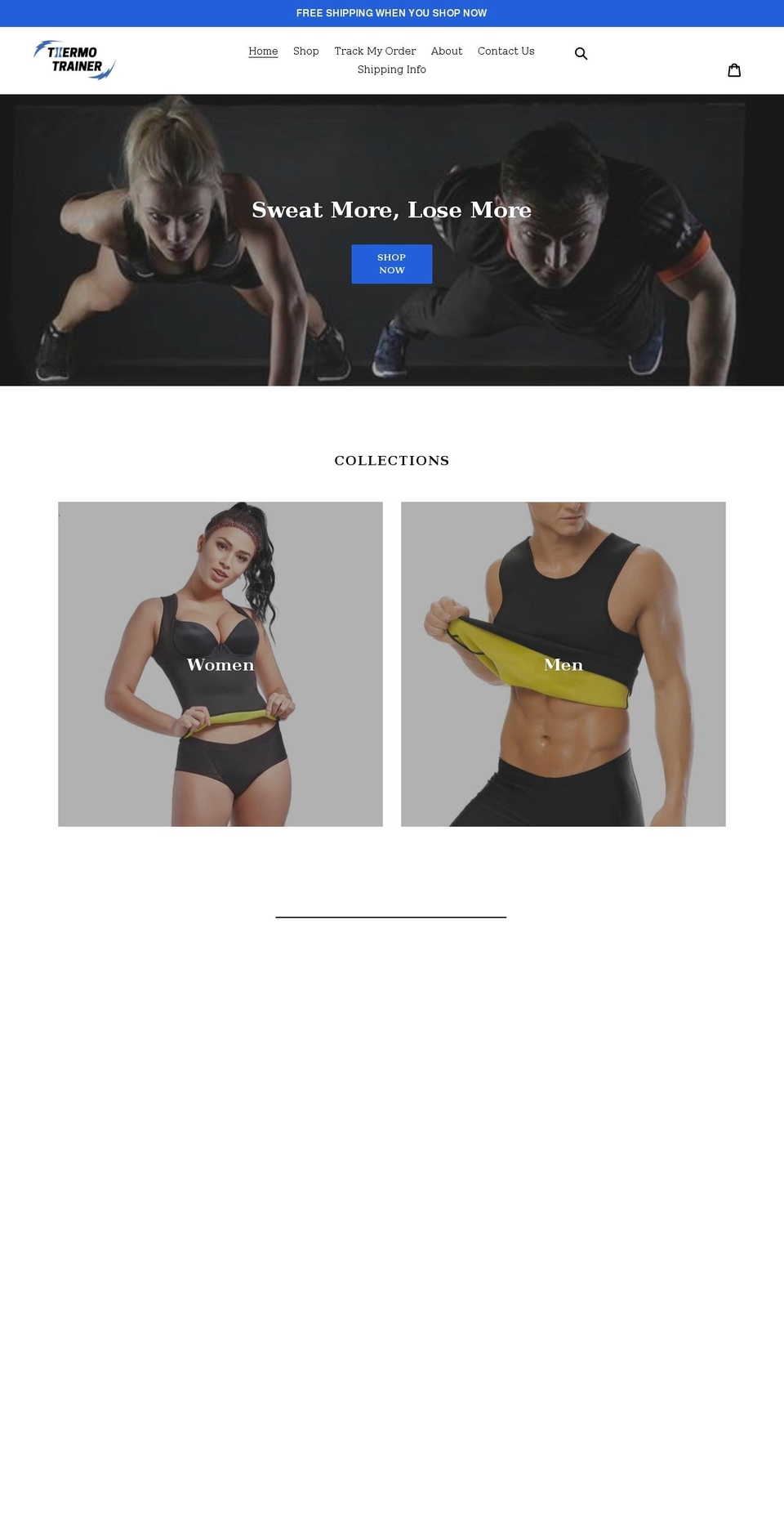 thermotrainer.com shopify website screenshot