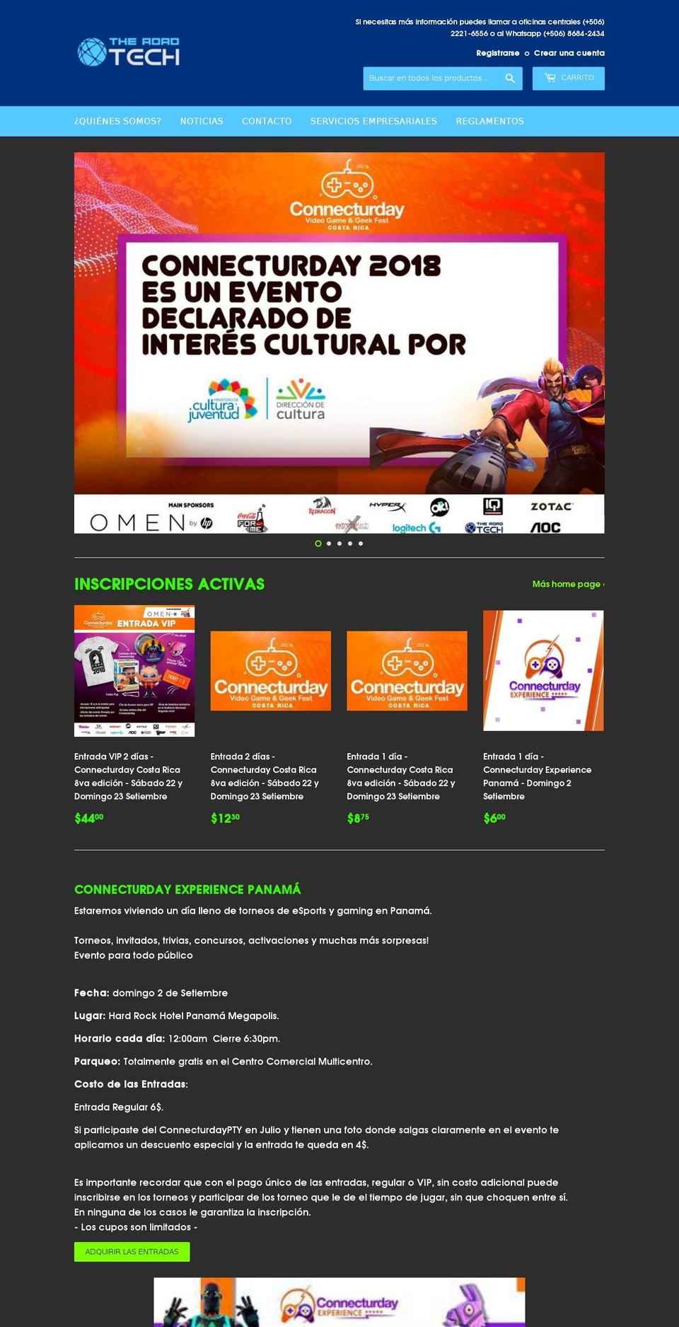 theroadtech.com — Shopify storefront screenshot