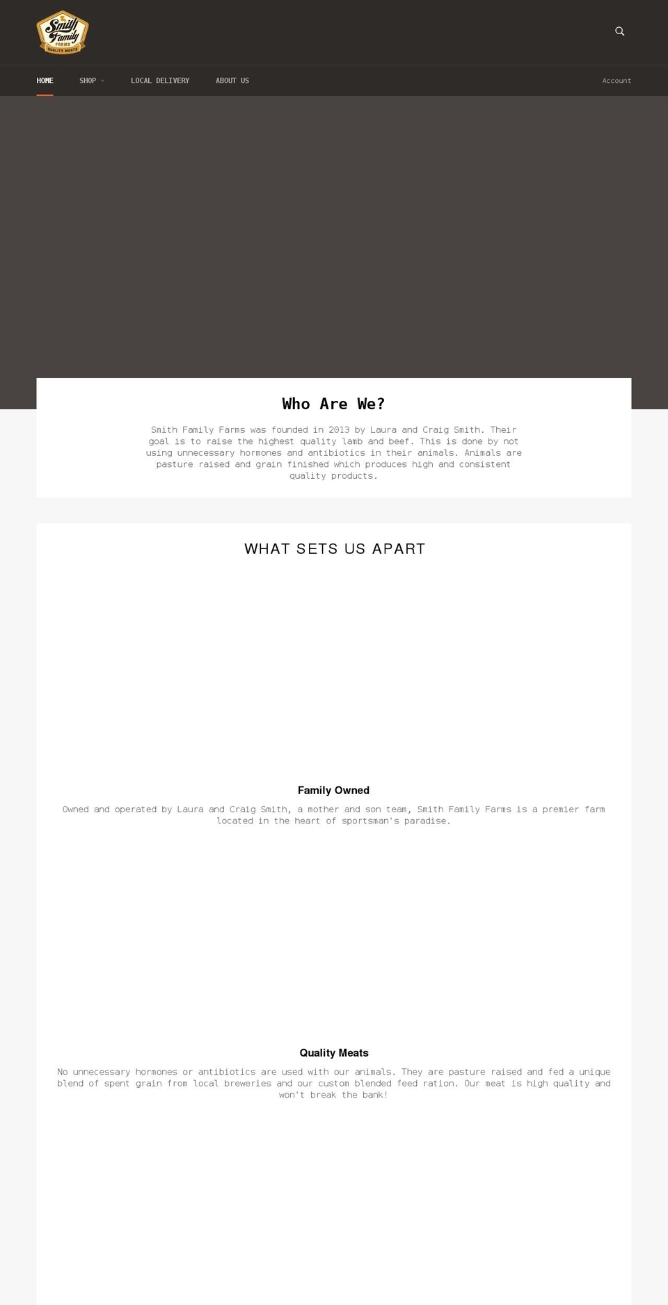theroamingbutcher.com shopify website screenshot