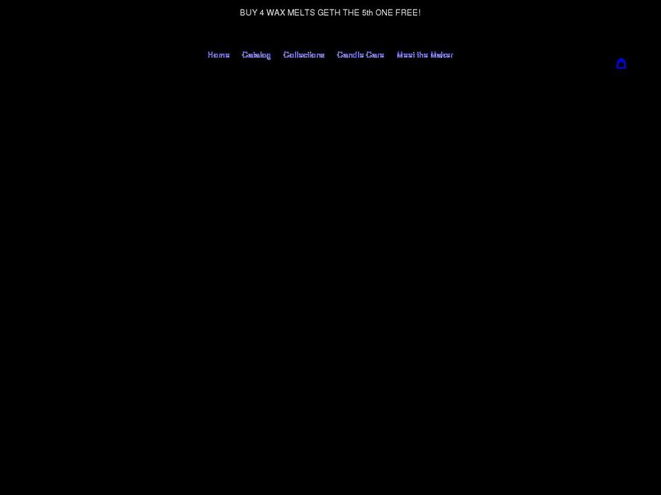 theroamingcandleco.com shopify website screenshot