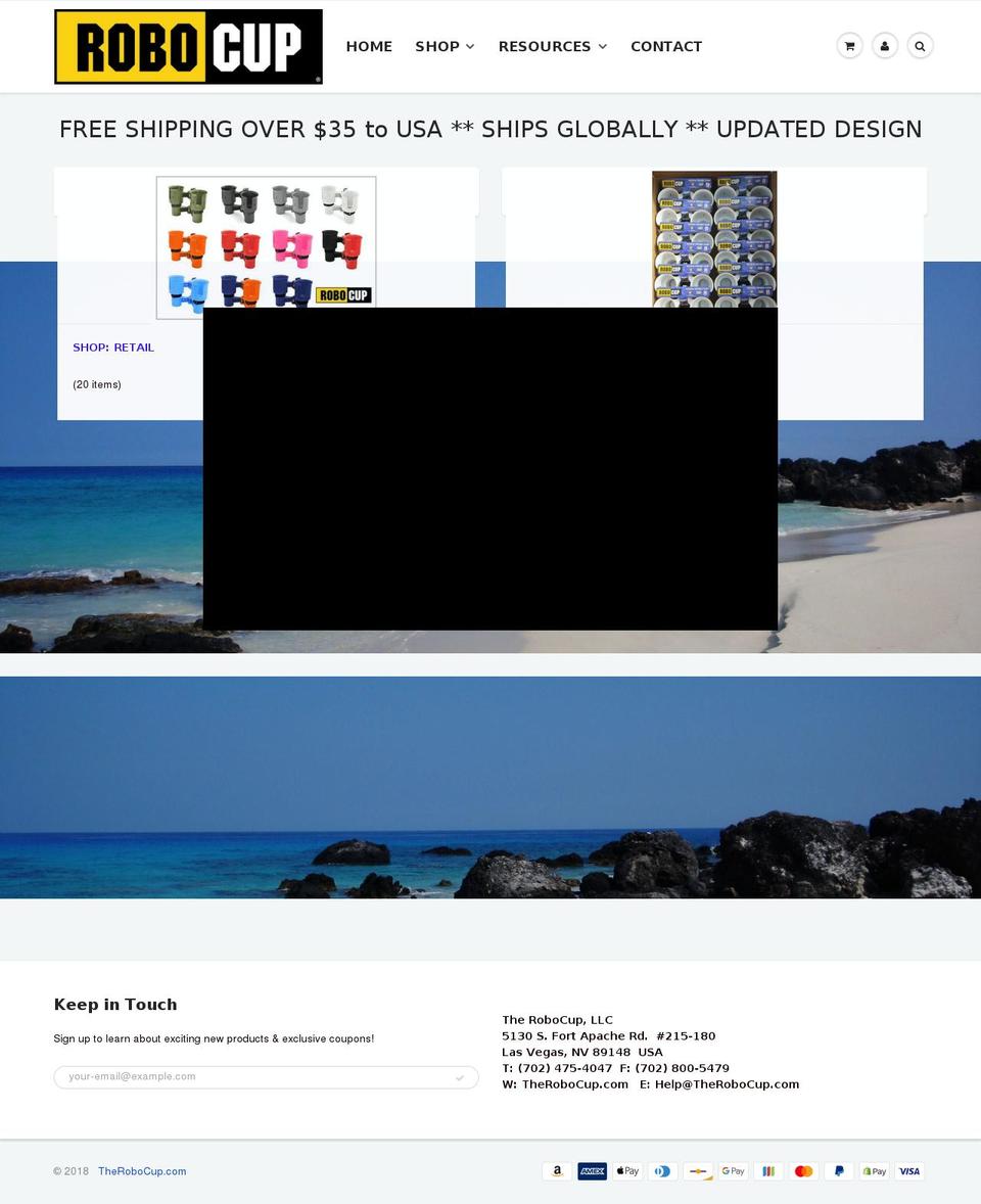 therobocupstore.com — Shopify storefront screenshot