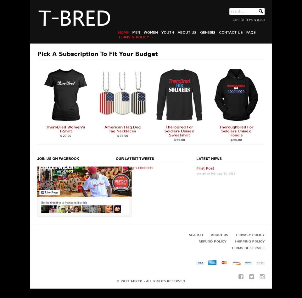 updated-theme Shopify theme site example therobred.com