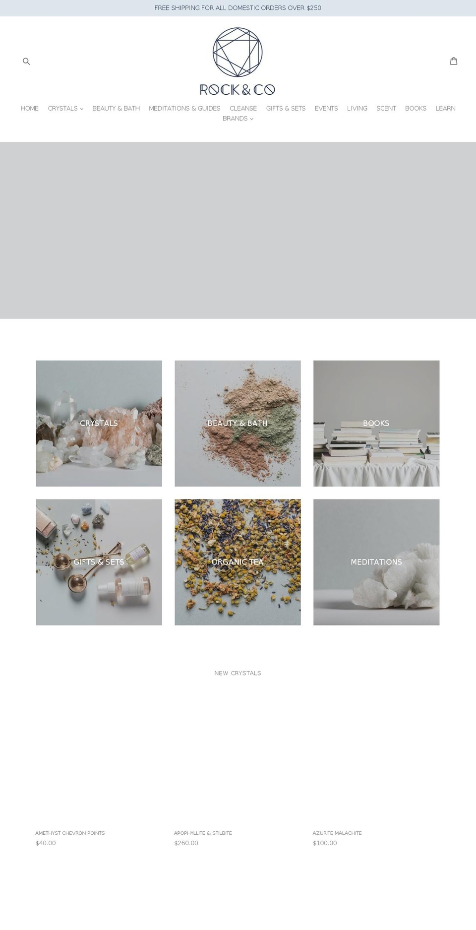 therockandcoshop.com shopify website screenshot