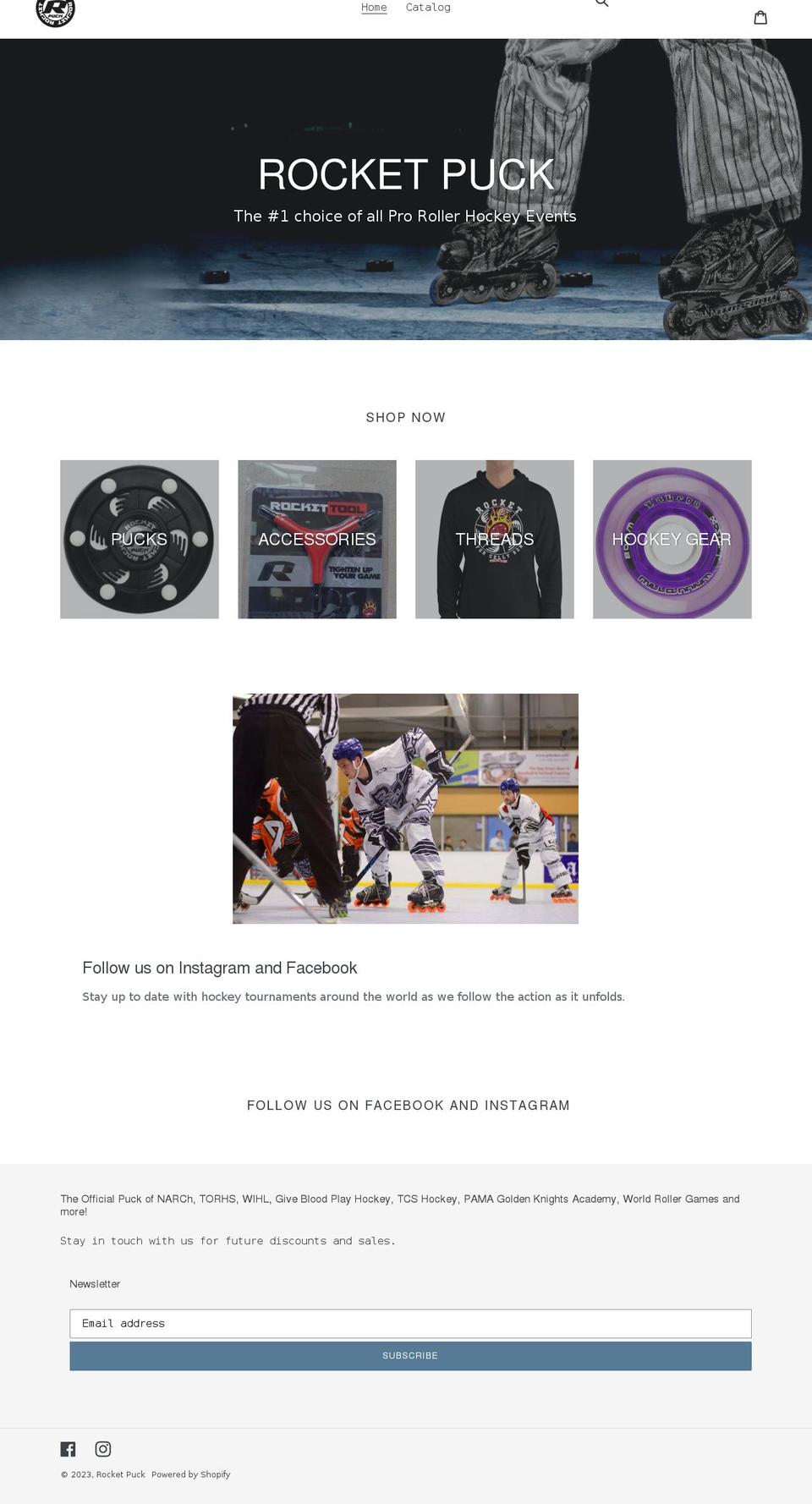 therocketpuck.com shopify website screenshot