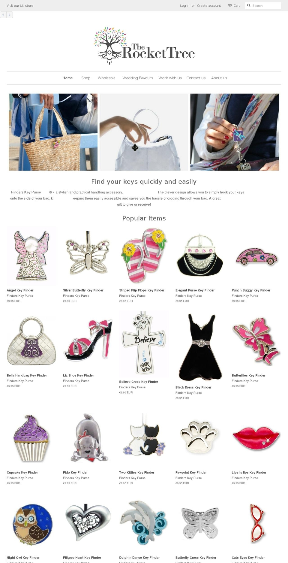 therockettree.com shopify website screenshot