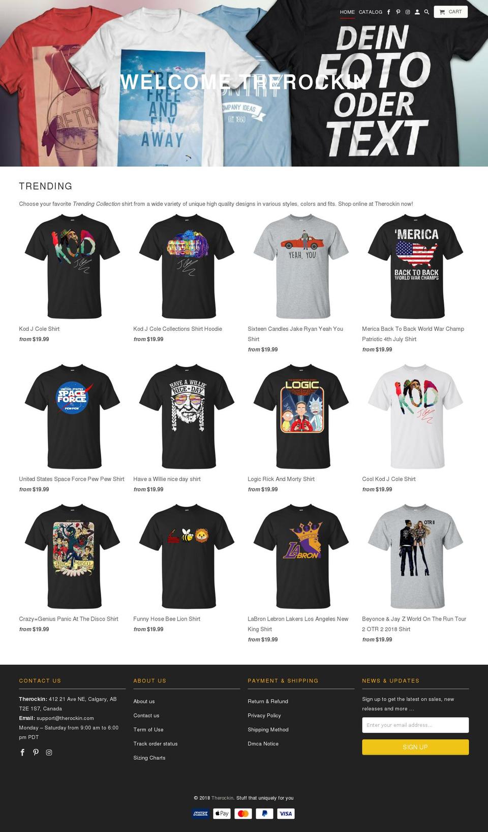 therockin.com — Shopify storefront screenshot