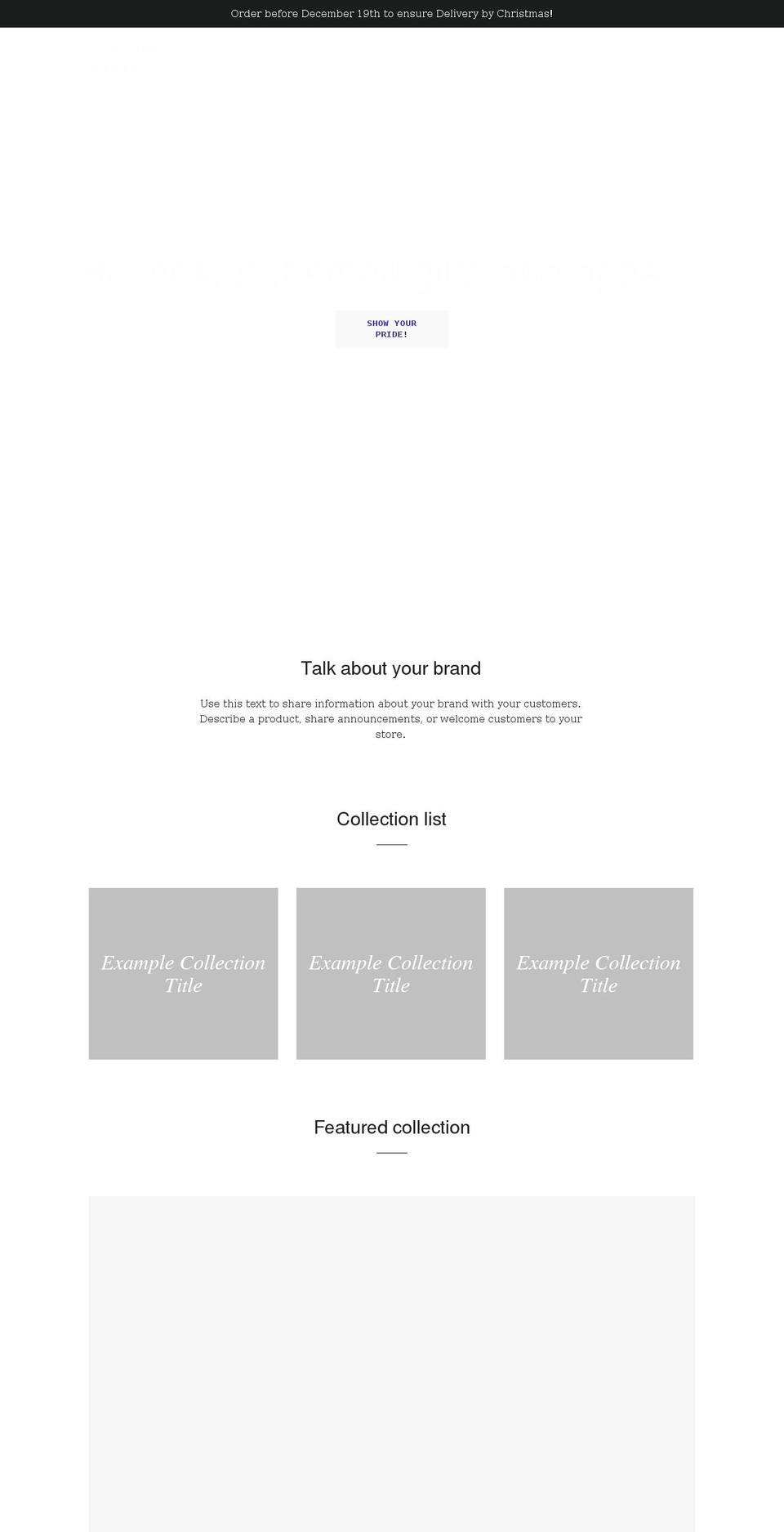 therocshoppe.com shopify website screenshot