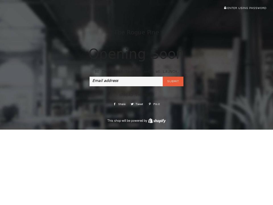 theroguepine.com — Shopify storefront screenshot