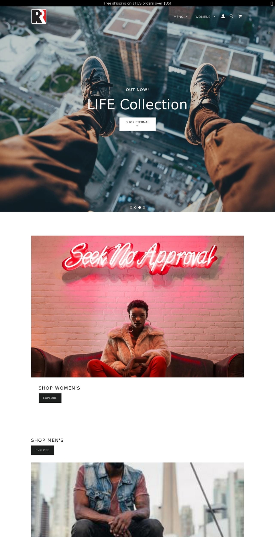 theroguerebellion.com — Shopify storefront screenshot