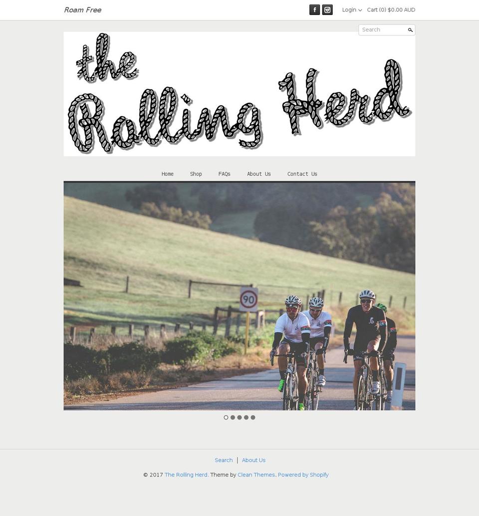 therollingherd.com shopify website screenshot