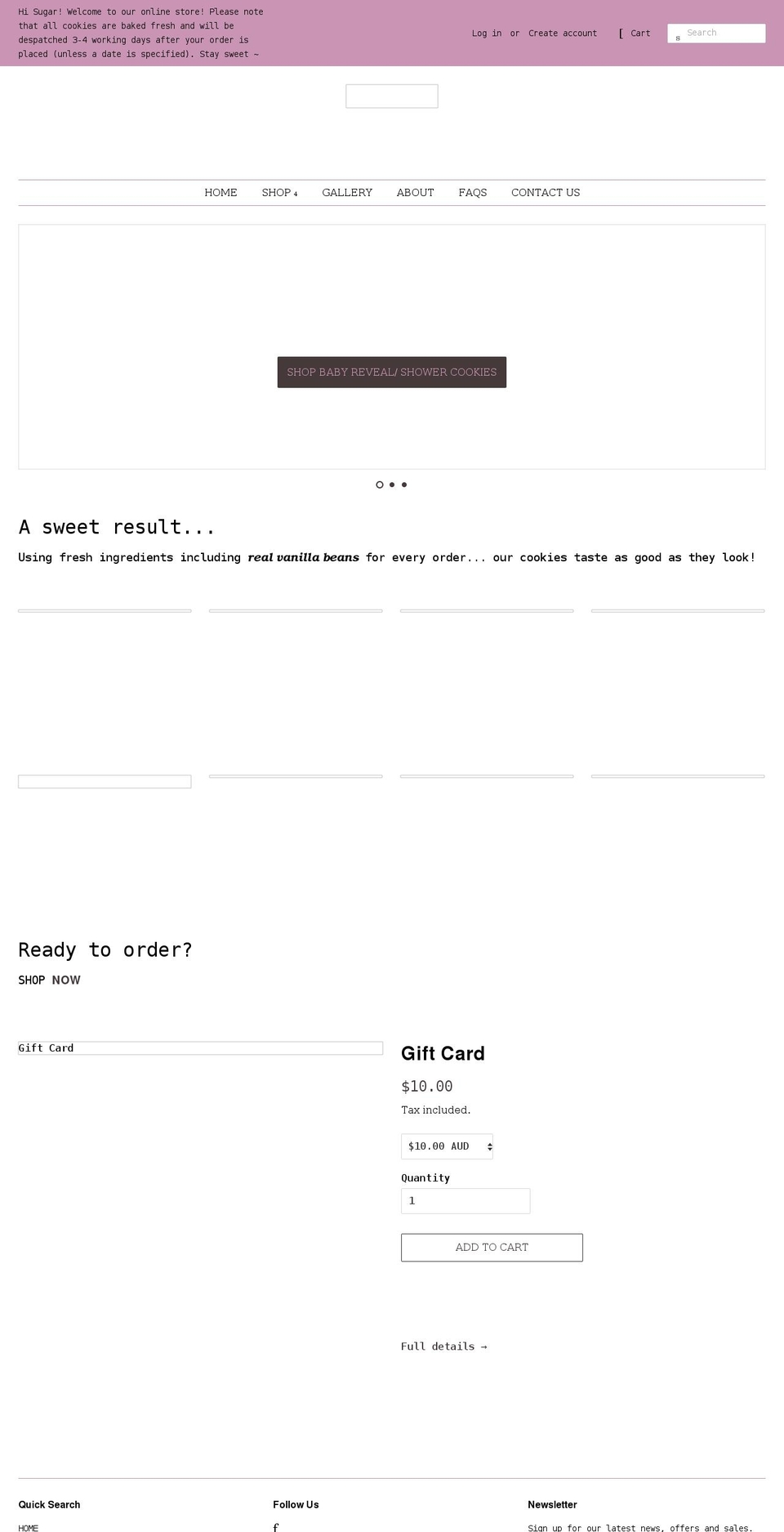 therollingpinaunew.myshopify.com shopify website screenshot