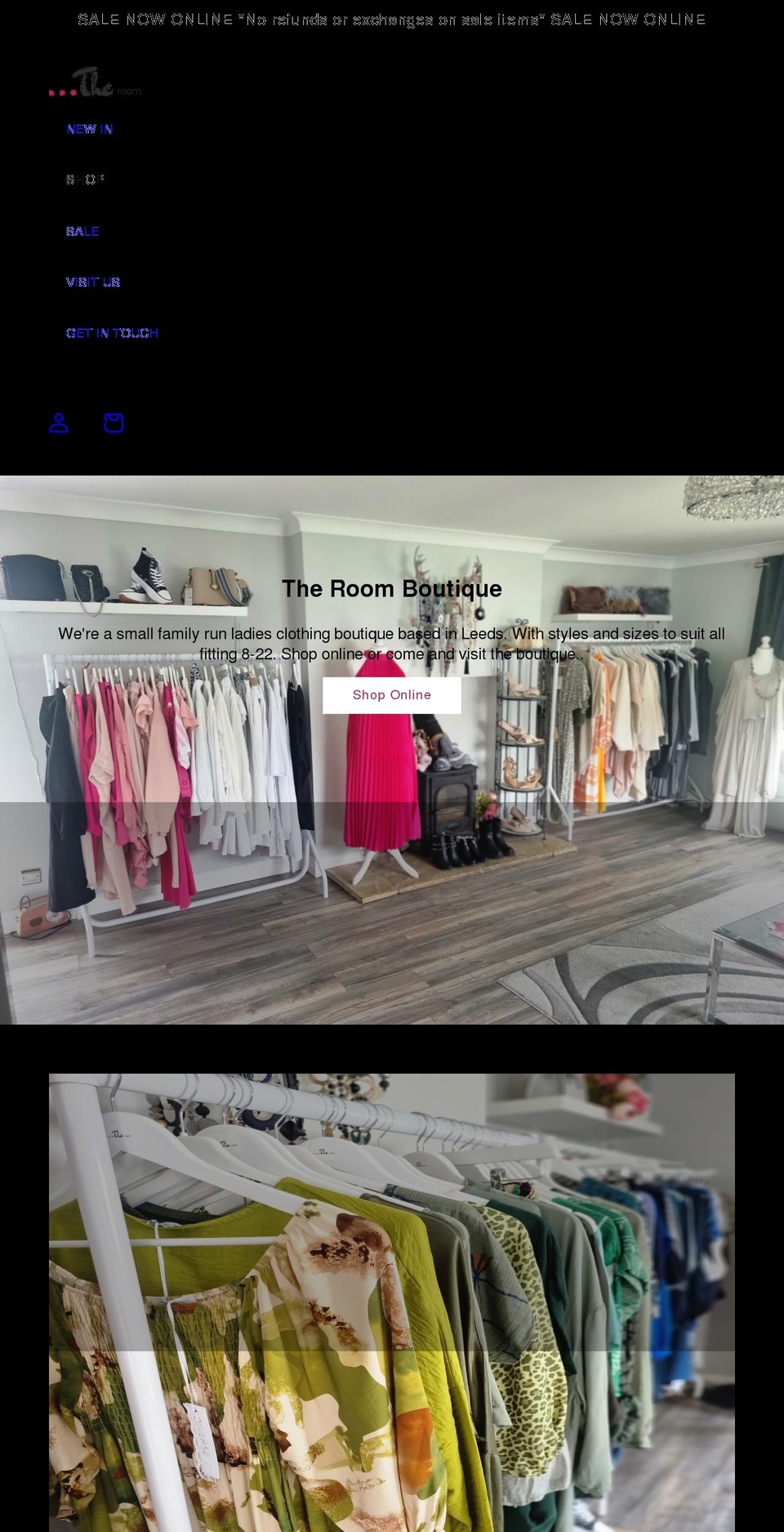 theroommethley.co.uk shopify website screenshot