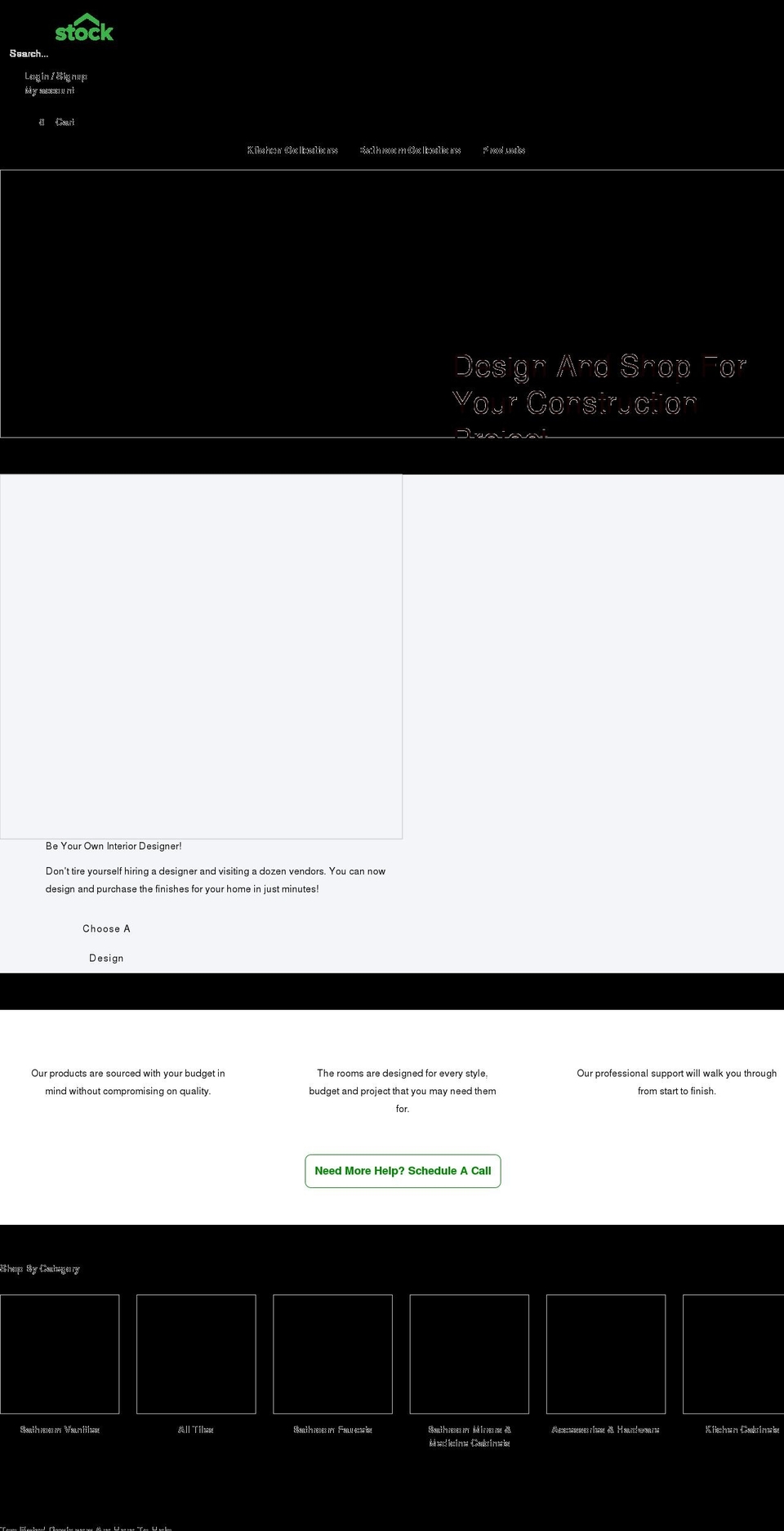 theroomstock.com shopify website screenshot