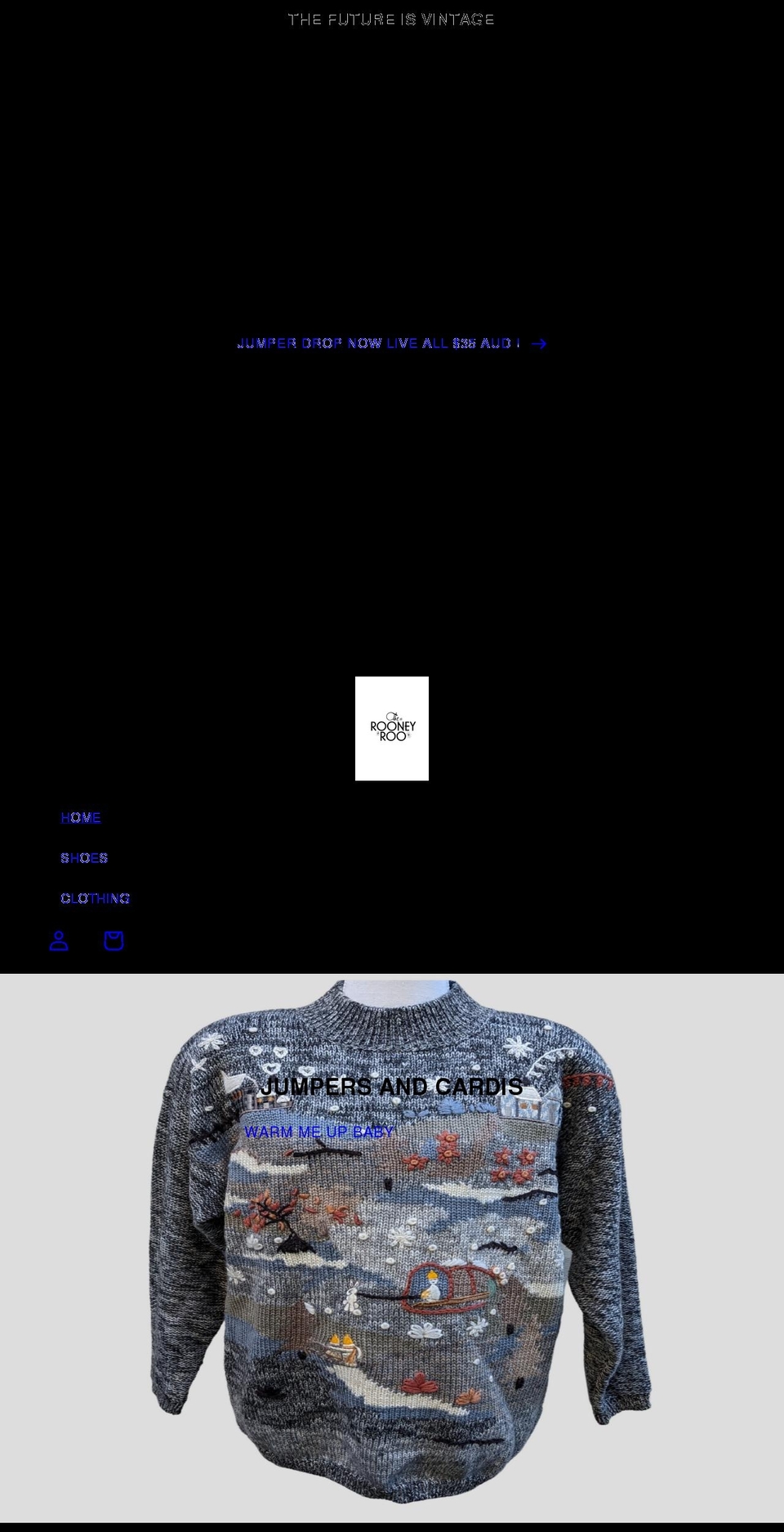 therooneyroo.com shopify website screenshot