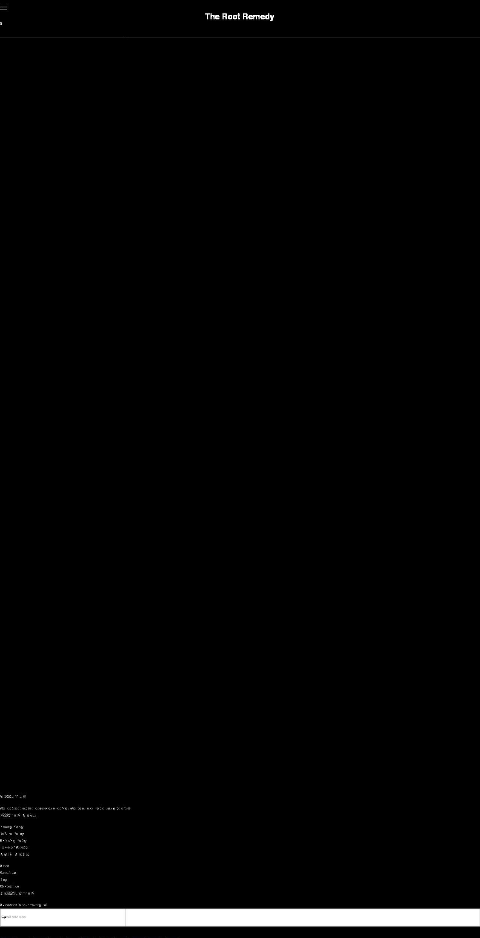 therootremedy.com shopify website screenshot