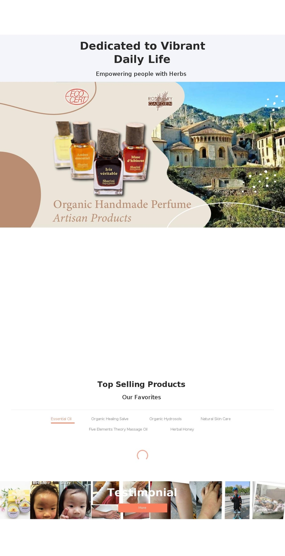 therosemarygarden.com shopify website screenshot