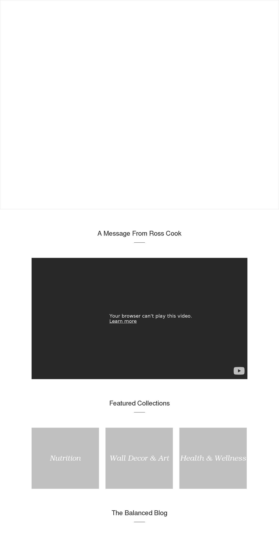 therosscook.com shopify website screenshot