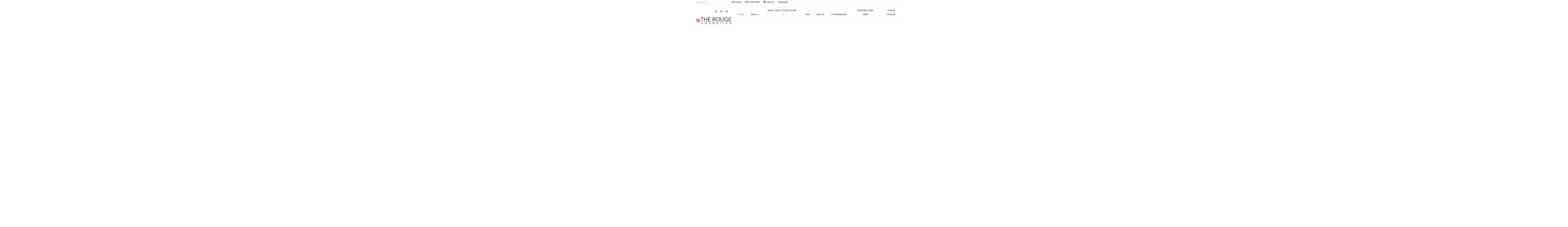 therougecosmetics.com shopify website screenshot