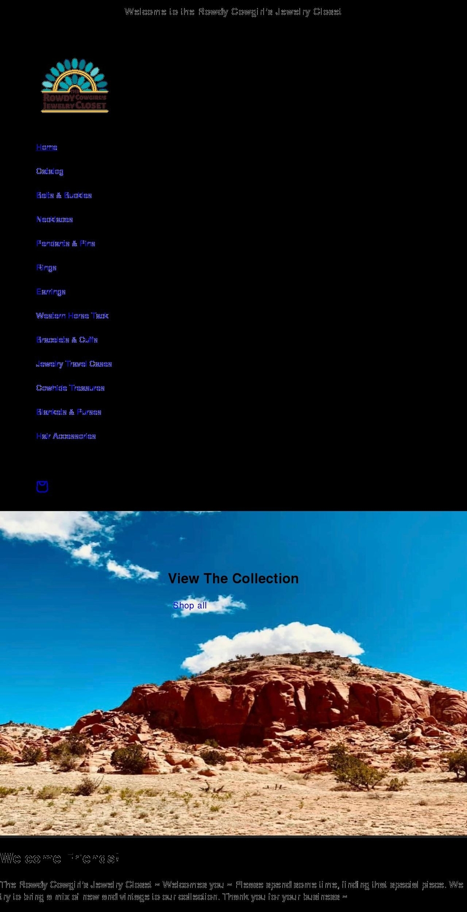 therowdycowgirl.com shopify website screenshot