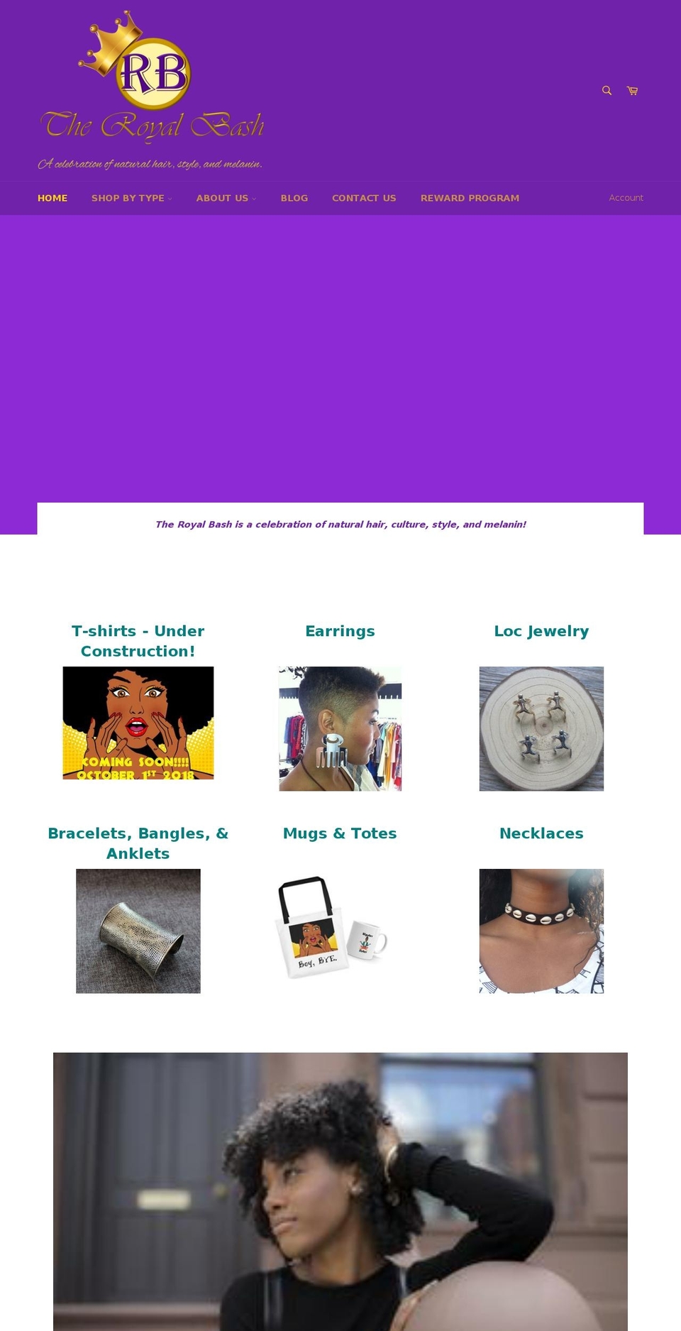 theroyalbash.com shopify website screenshot