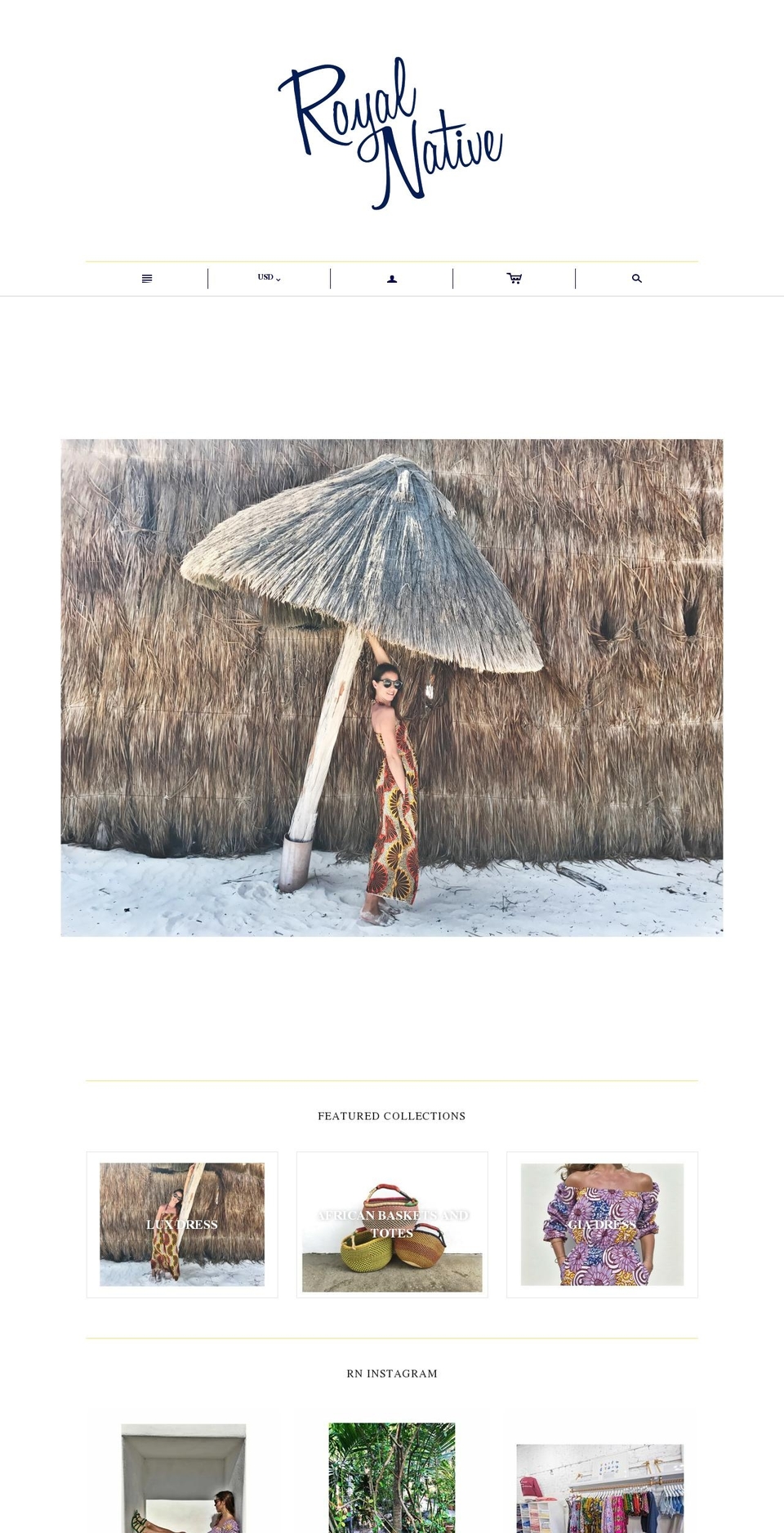 theroyalnative.com shopify website screenshot