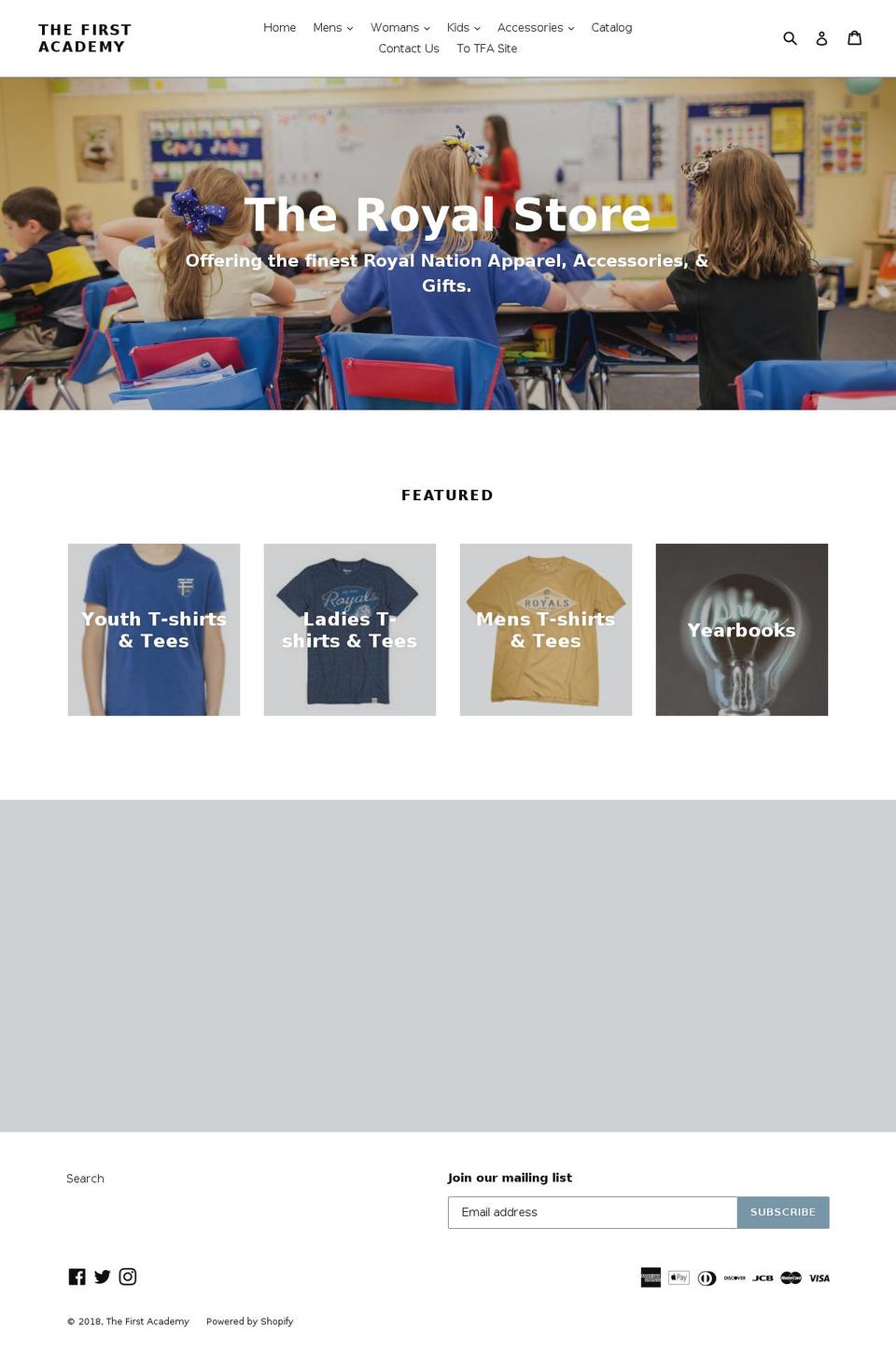 theroyalstore.org shopify website screenshot