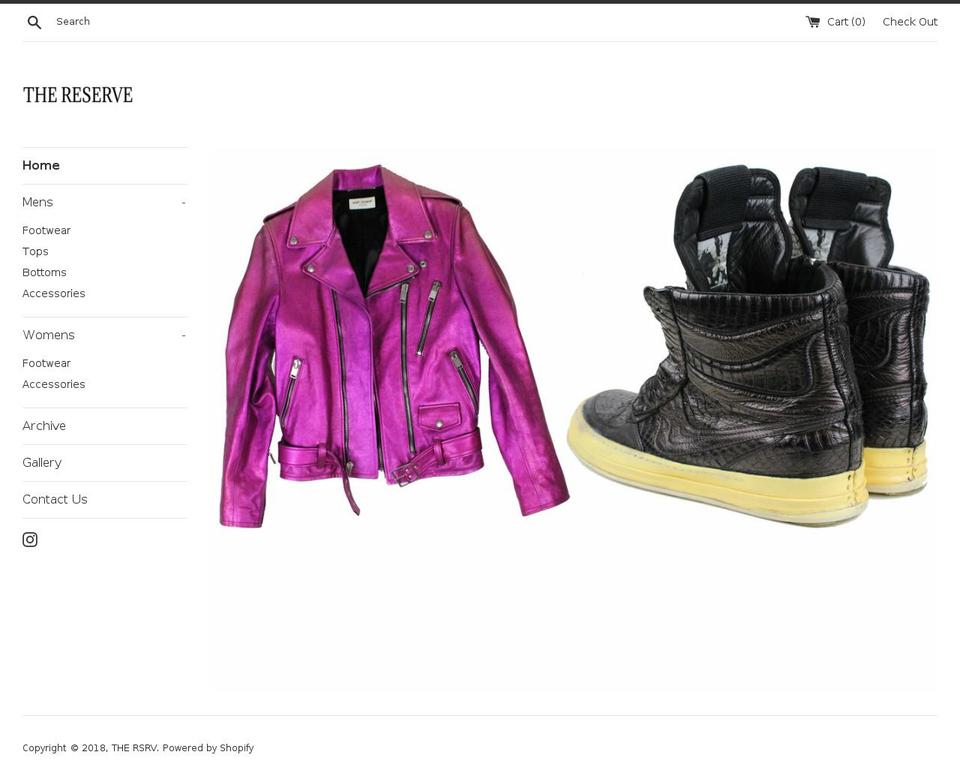 thersrv.com — Shopify storefront screenshot