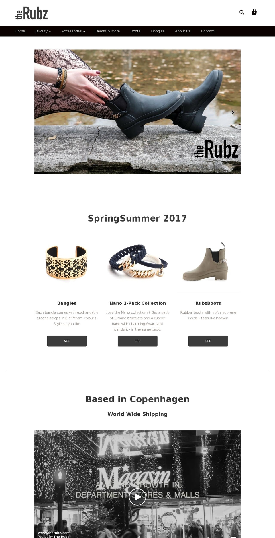 therubz.com shopify website screenshot