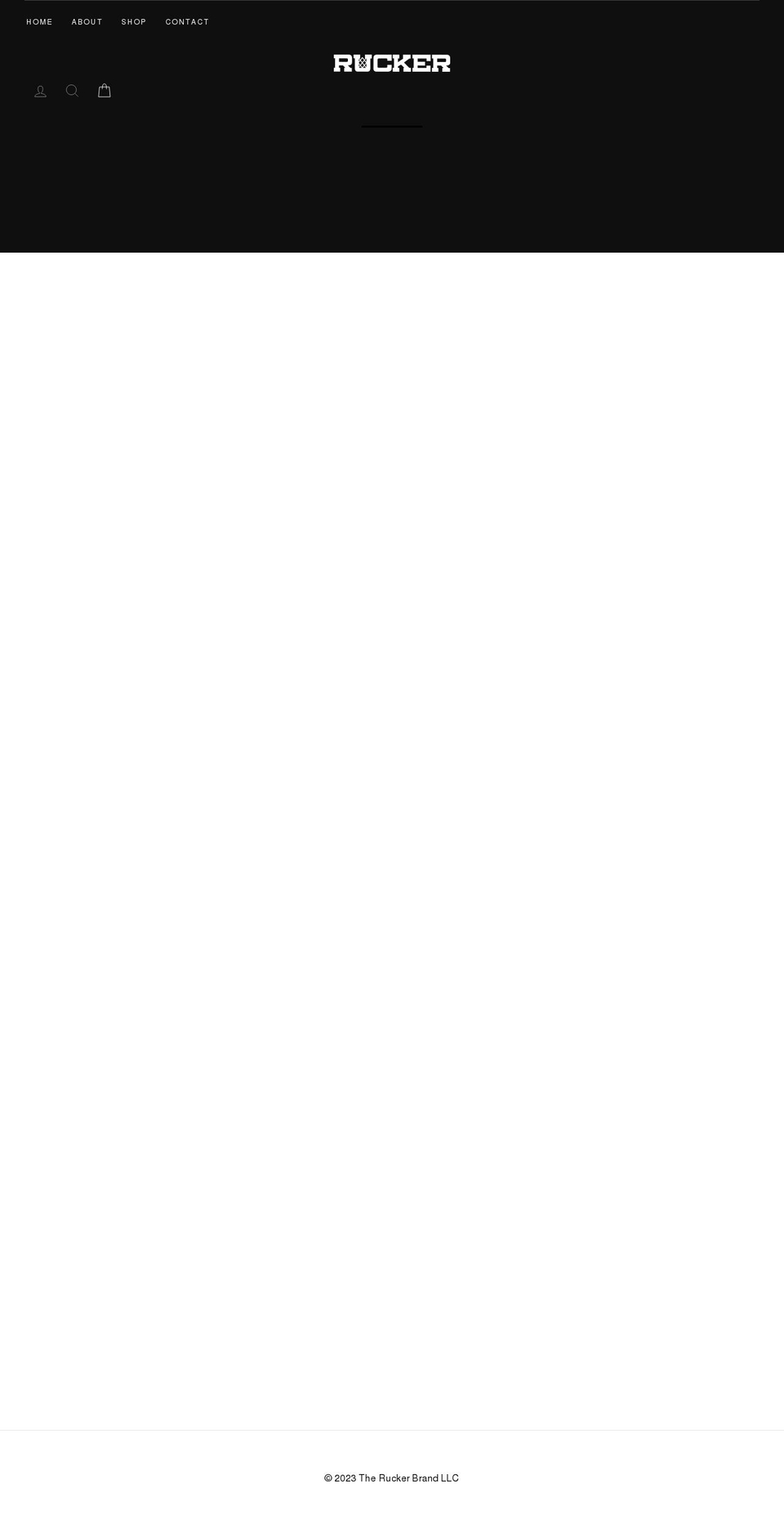 therucker.com shopify website screenshot
