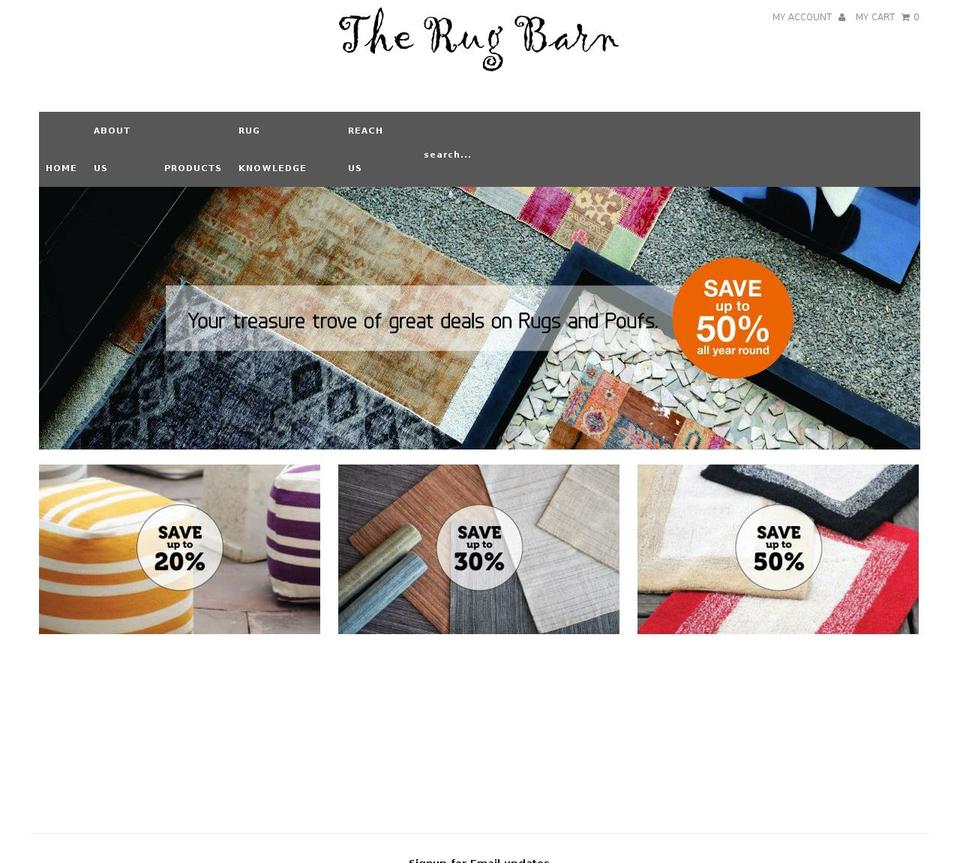 therugbarn.in shopify website screenshot