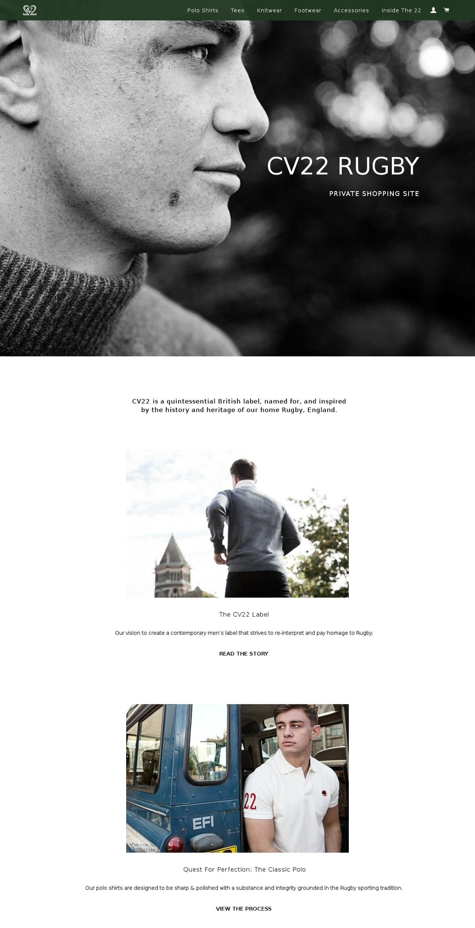 therugbyco.com — Shopify storefront screenshot