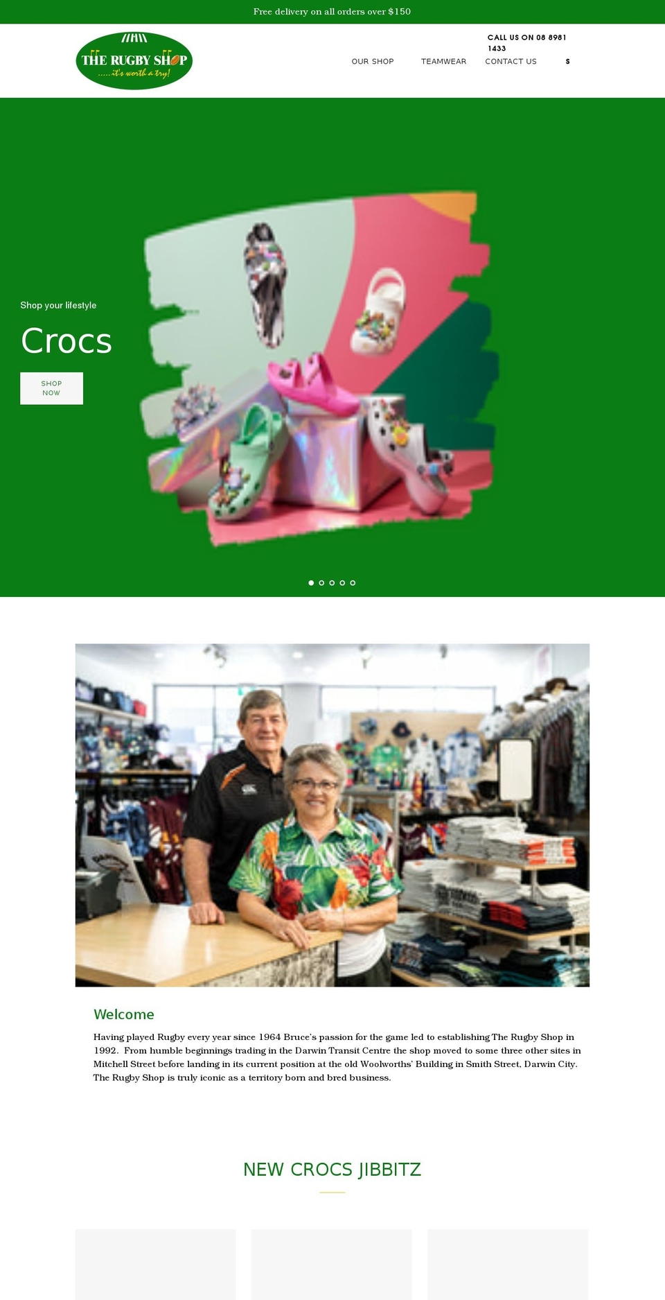 therugbyshop.com.au shopify website screenshot