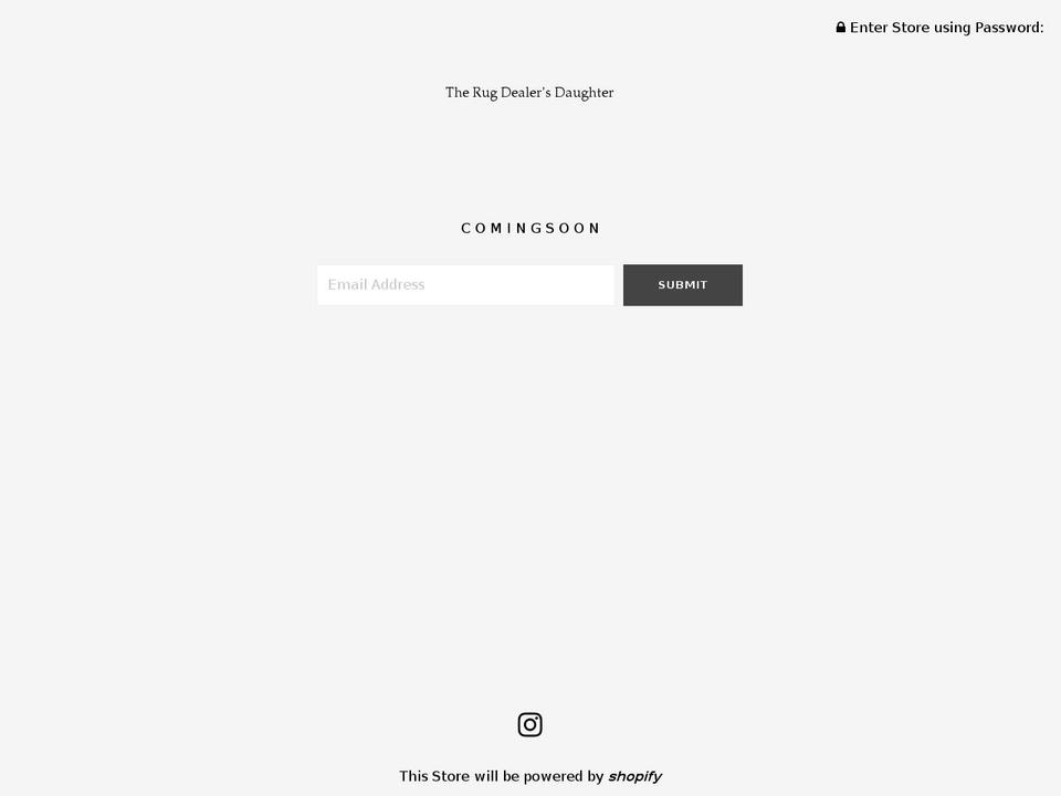 therugdealersdaughter.com — Shopify storefront screenshot
