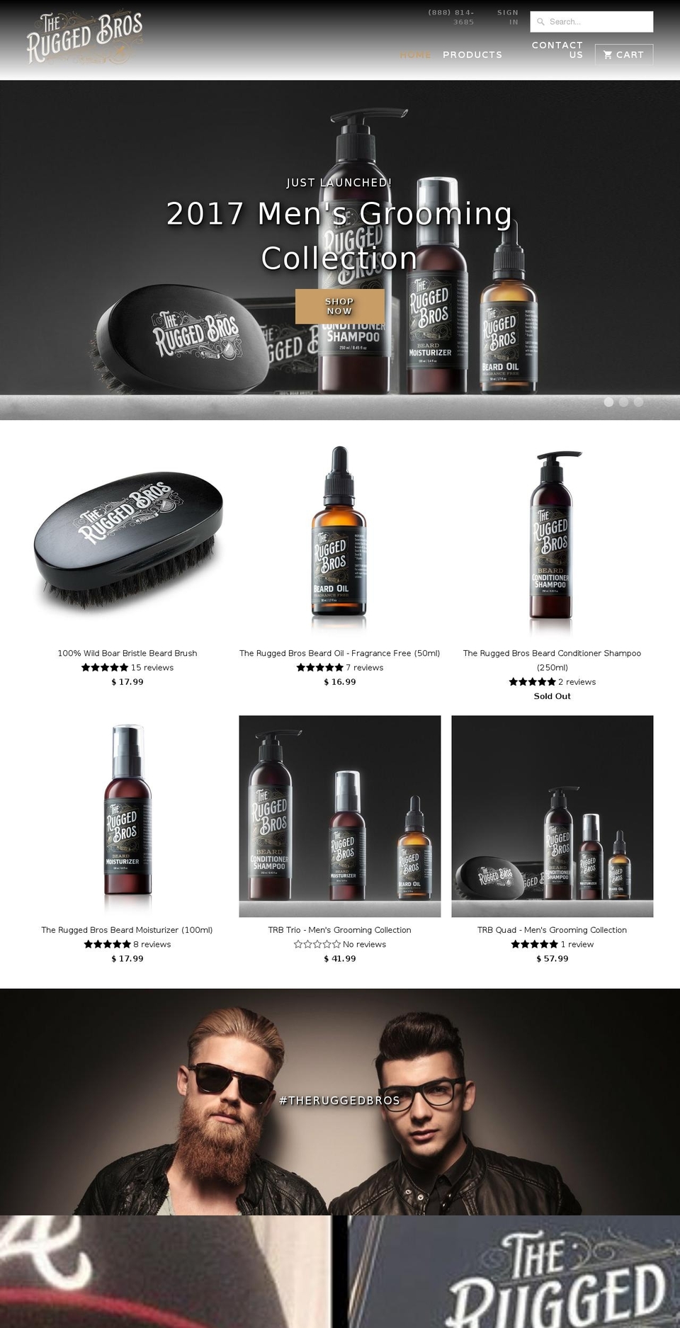 theruggedbrothers.com shopify website screenshot